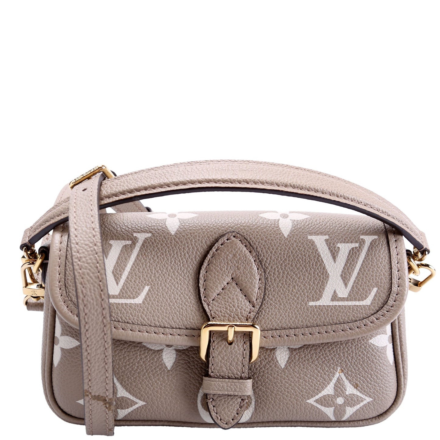 Louis Vuitton Diane Bi-Color Empriente Turtle Dove Nano Handbag