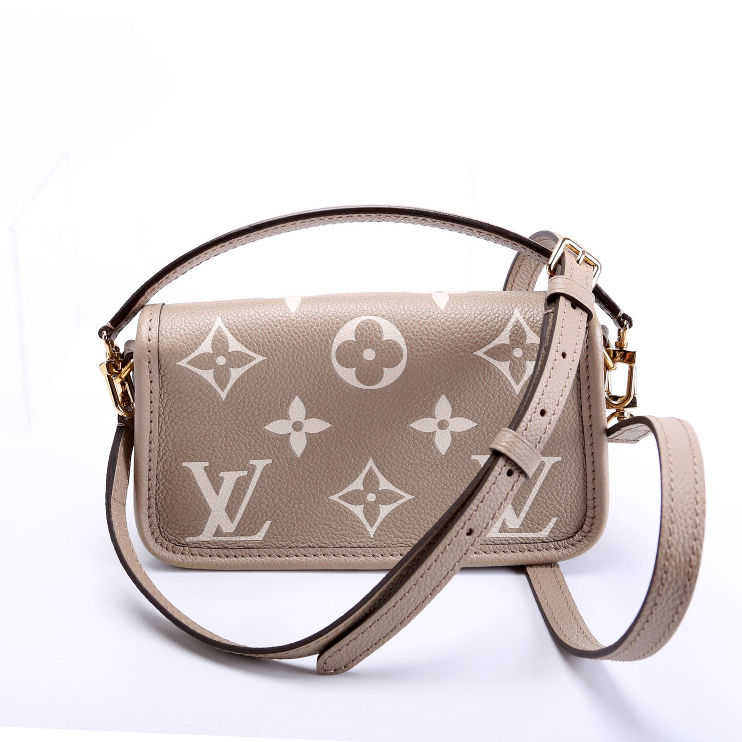 Louis Vuitton Diane Bi-Color Empriente Turtle Dove Nano Handbag
