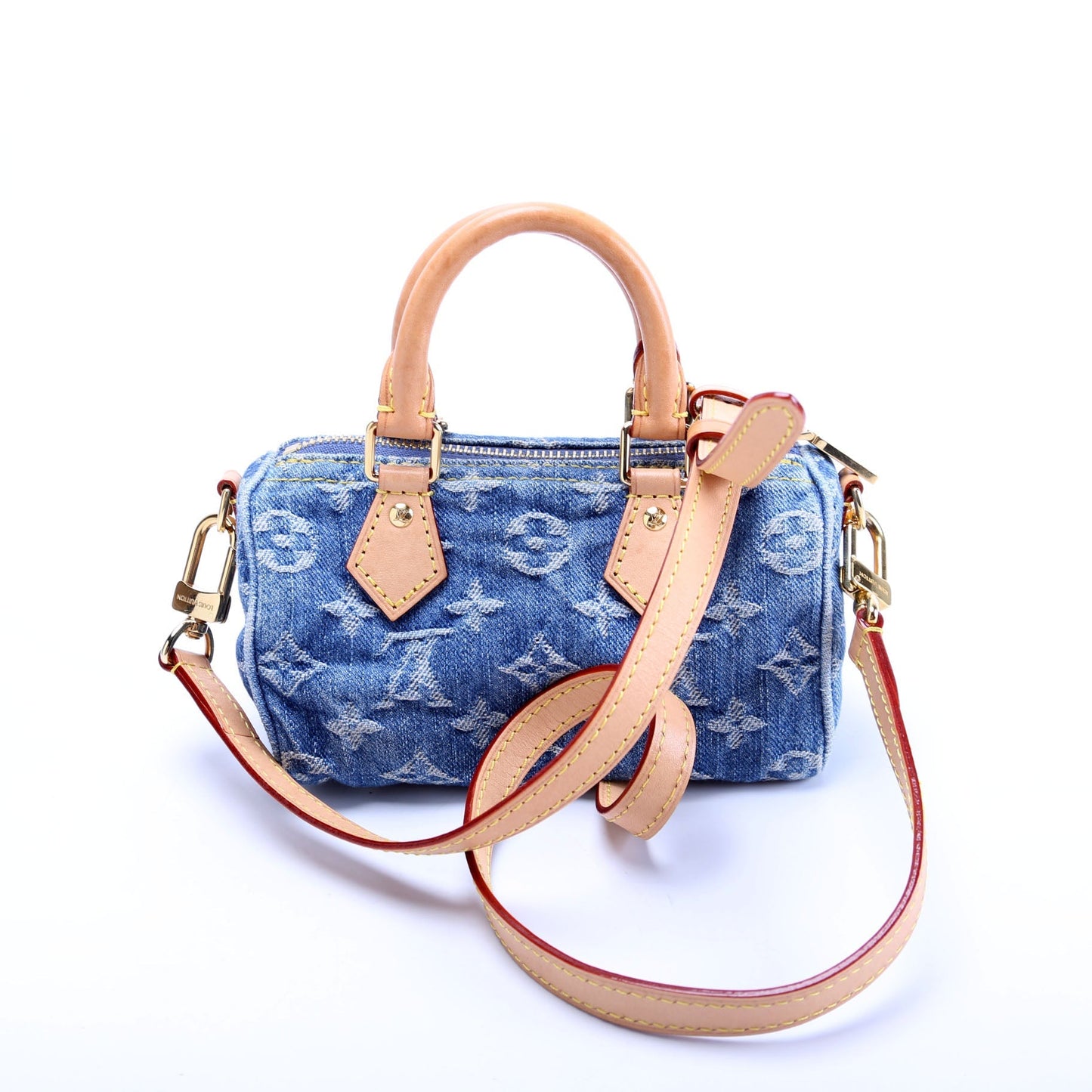 Louis Vuitton Speedy Denim Nano Handbag