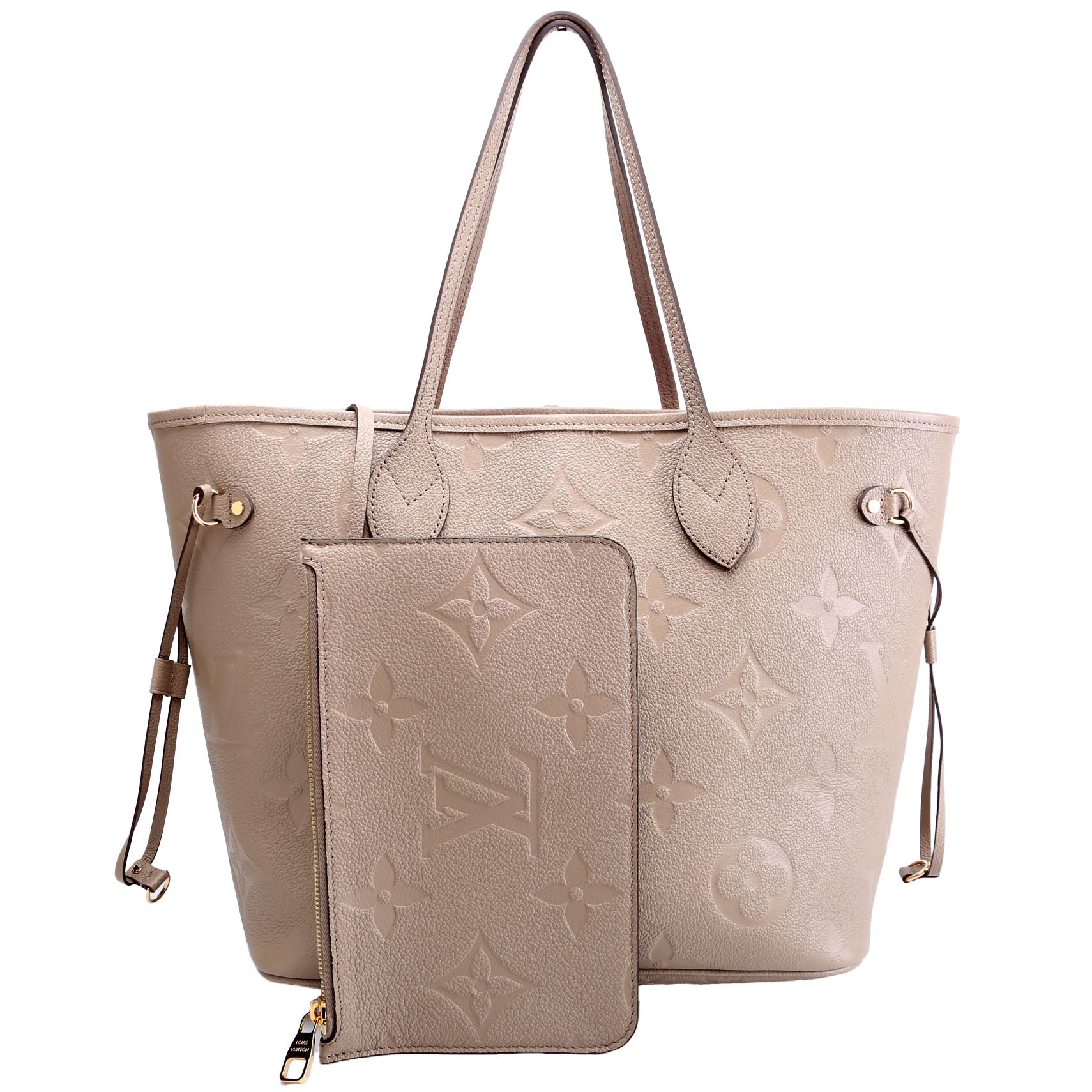 Louis Vuitton Neverfull MM Turtle Dove Empreinte Wallet Case