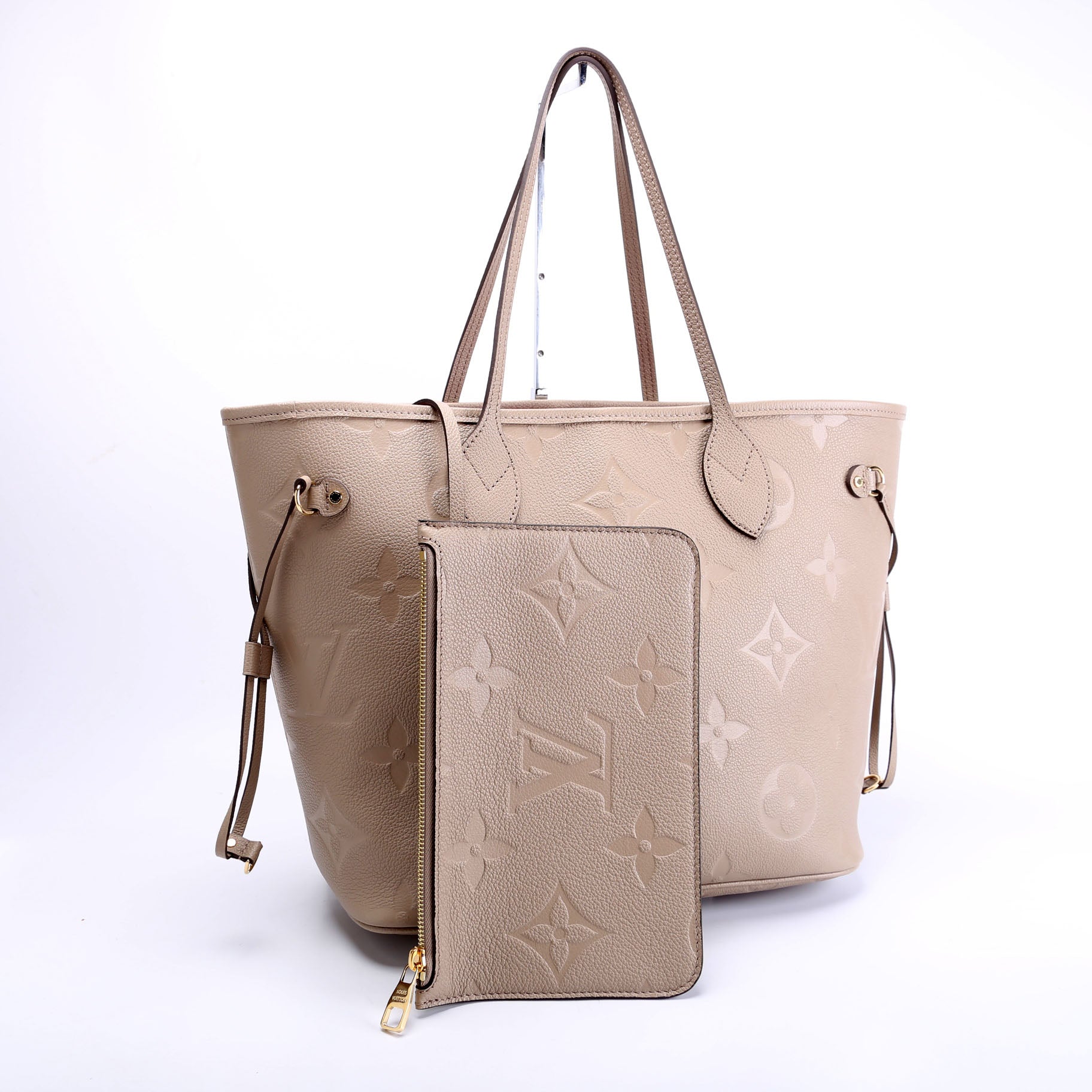 Louis Vuitton Neverfull MM Turtle Dove Empreinte Wallet Case