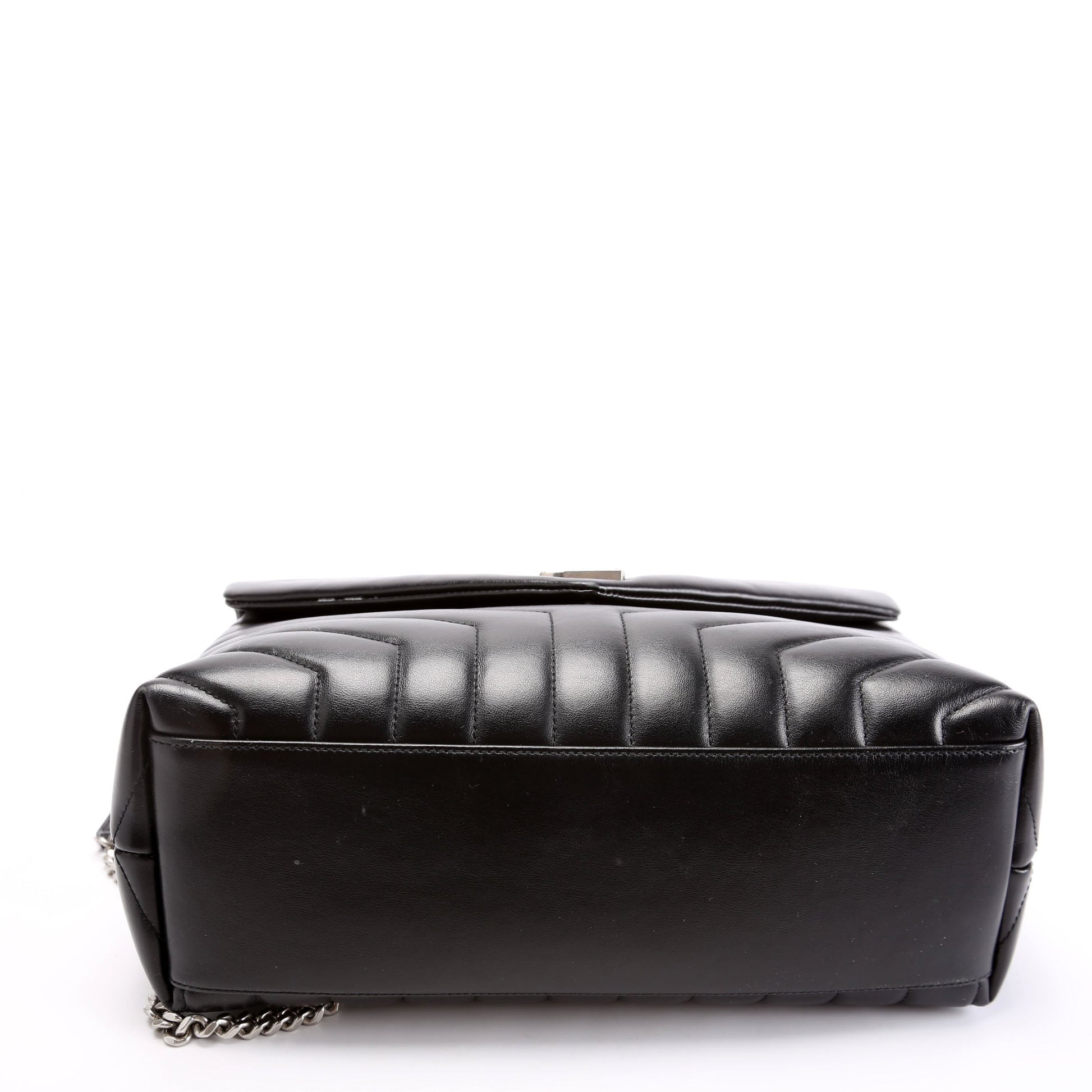 YSL Saint Laurent Loulou Bag Quilted Black Medium Travel Bag 574946 Black 6