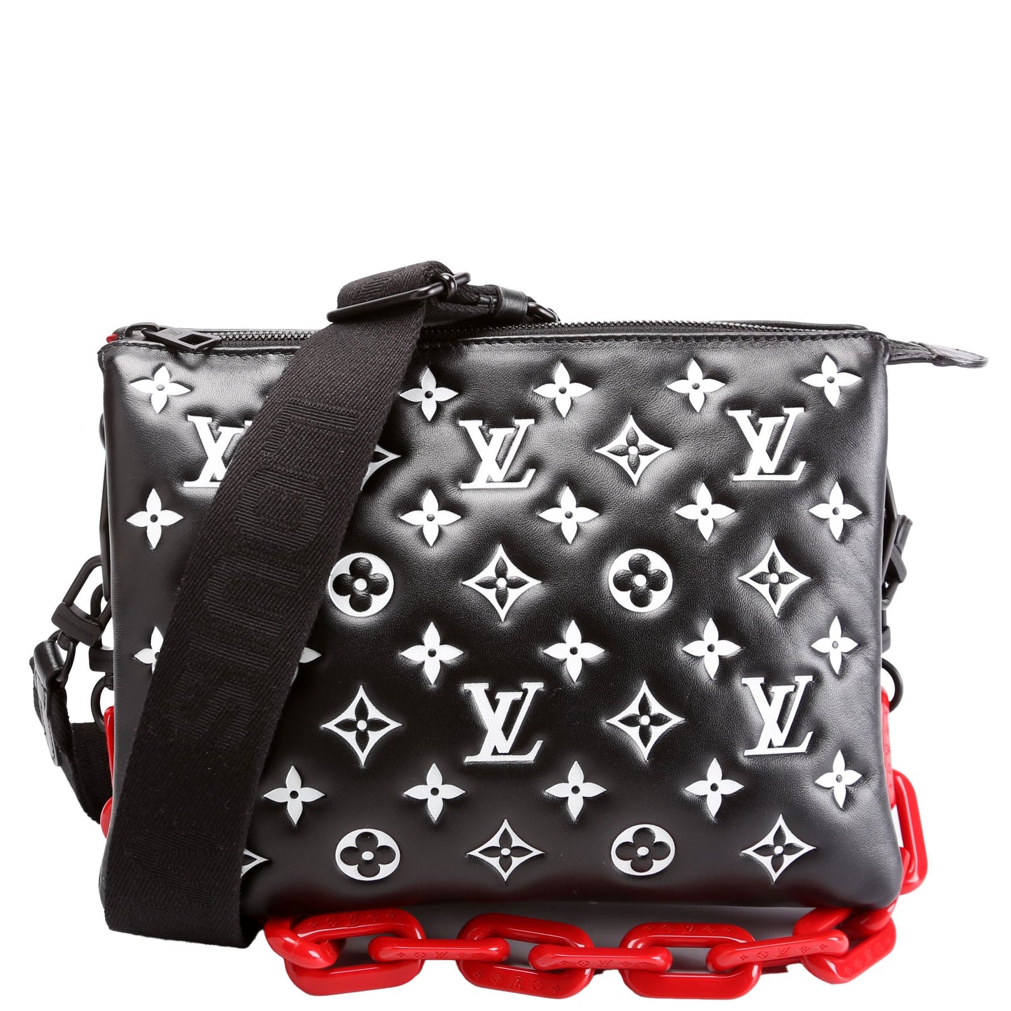 Louis Vuitton Coussin PM Lambskin Black Handbag Black 2