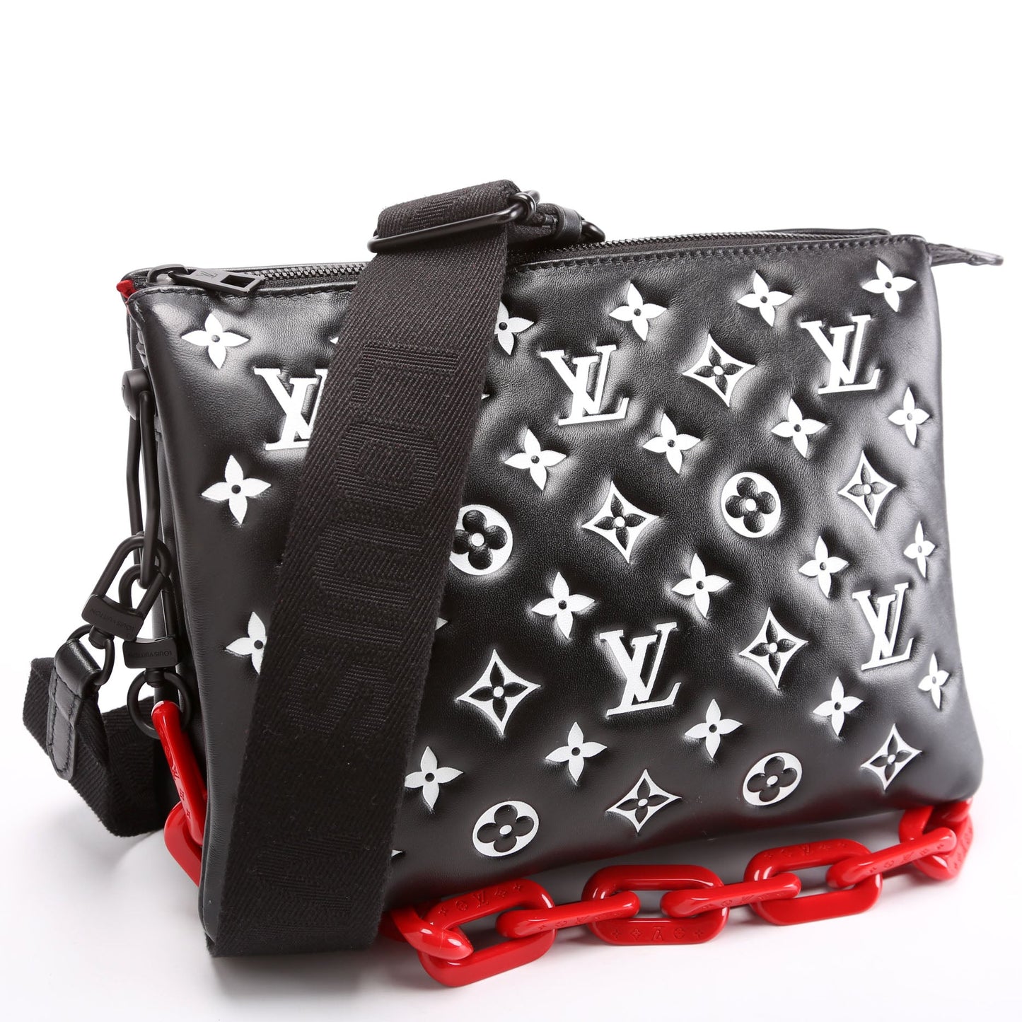 Louis Vuitton Coussin PM Lambskin Black Handbag Black 2