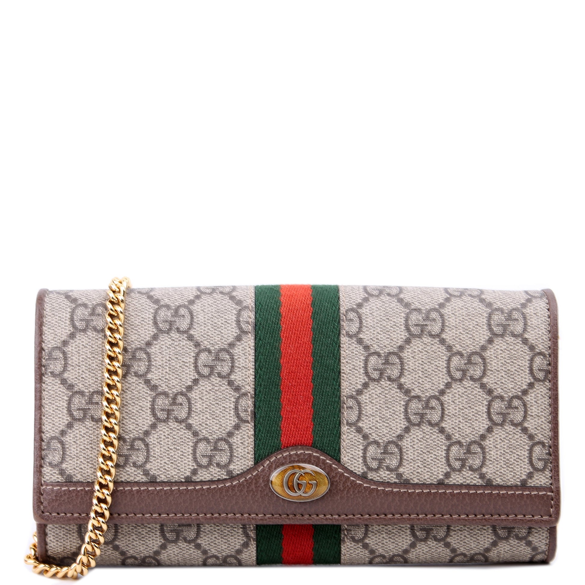 Gucci Ophidia GG Supreme Chain Wallet Case Wallet 5
