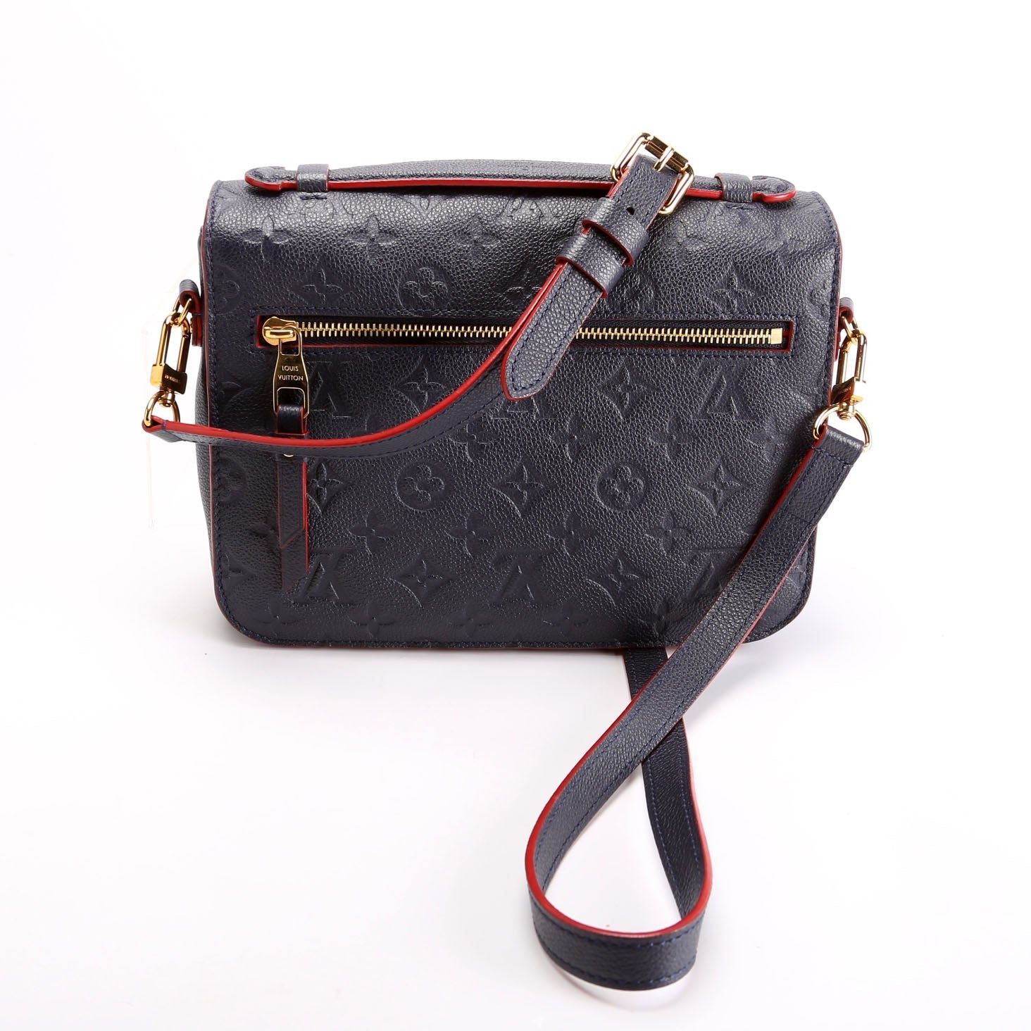 Louis Vuitton Pochette Metis Navy Empreinte Clutch Bag Empreinte Navy