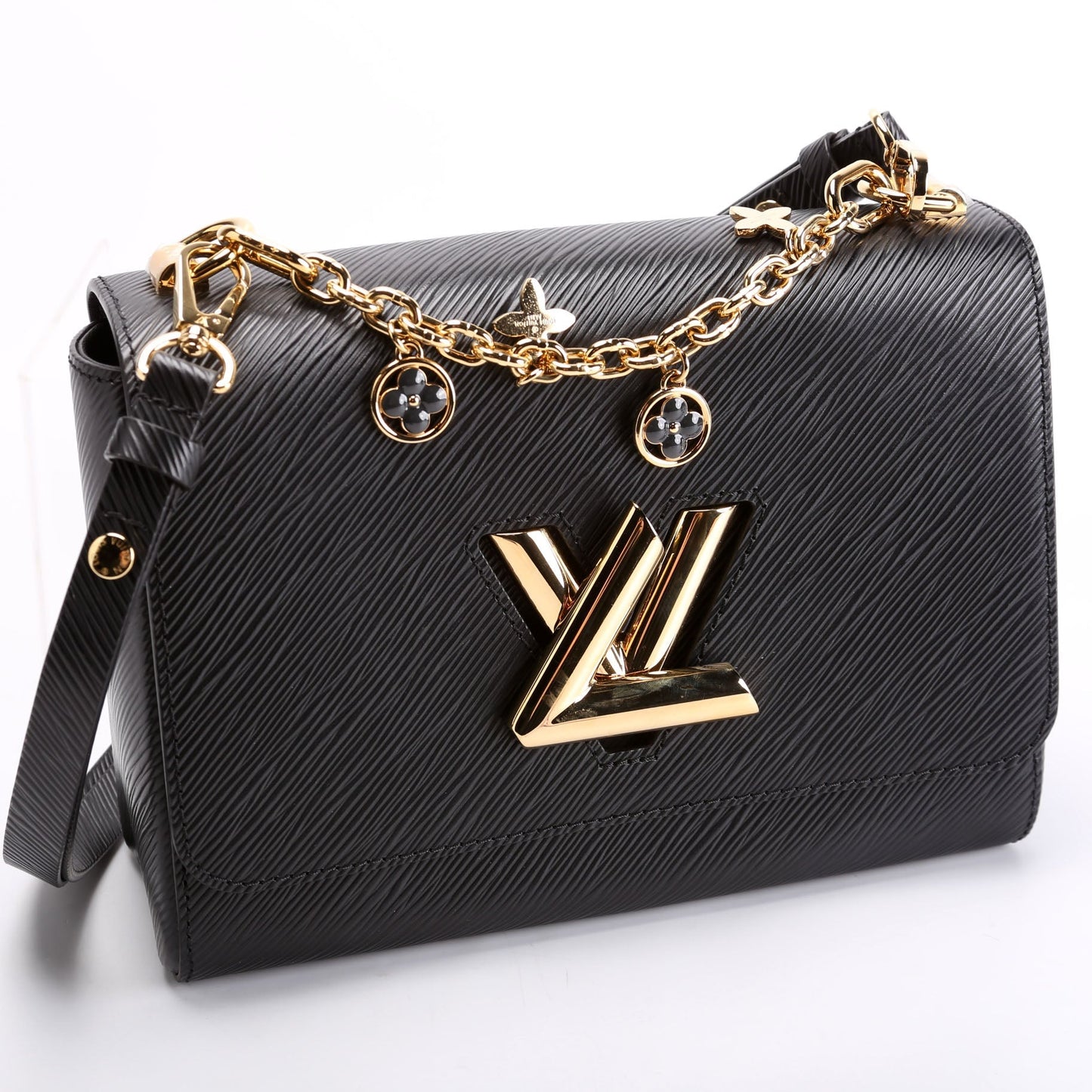 Louis Vuitton Twist Newer Black MM Epi Handbag