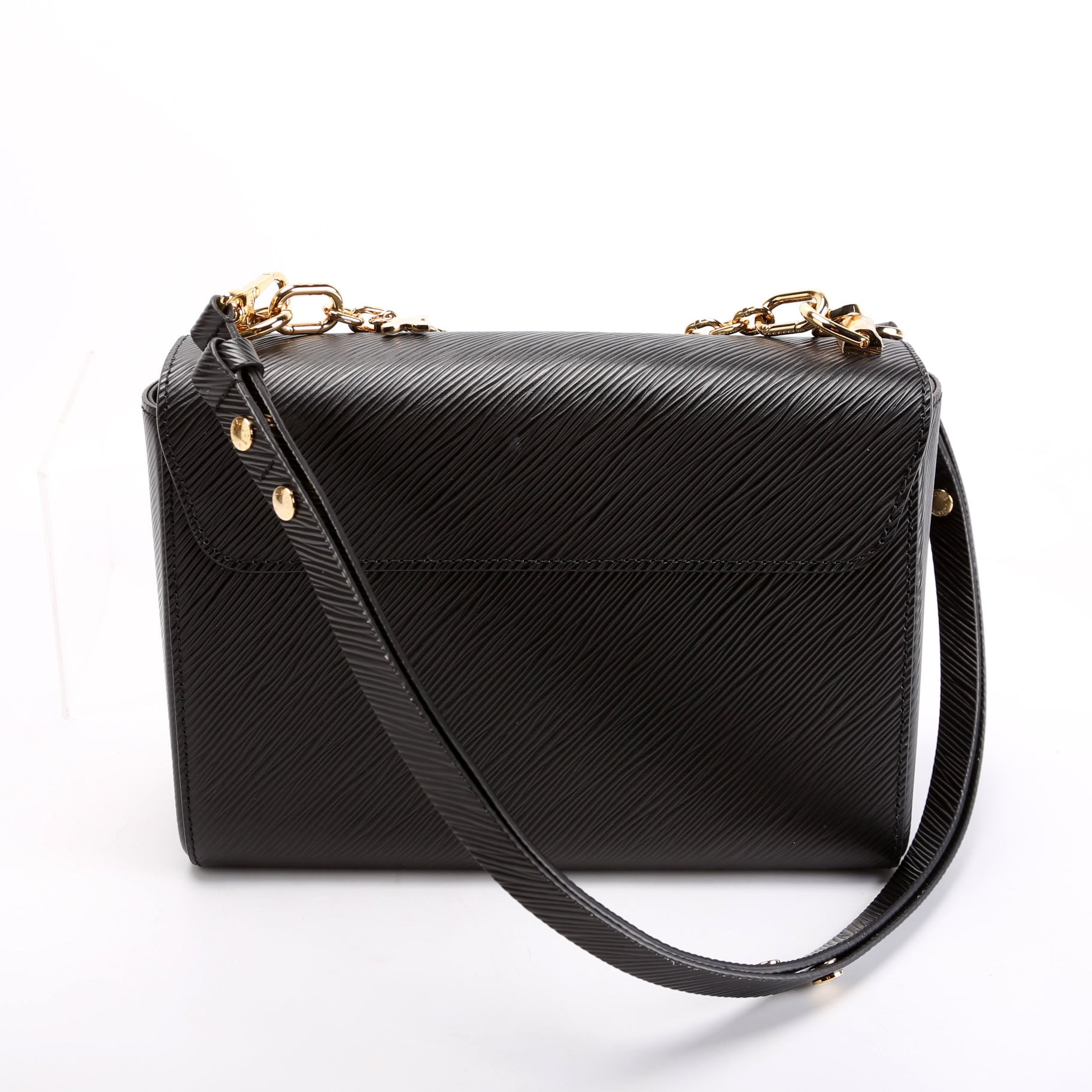 Louis Vuitton Twist Newer Black MM Epi Handbag