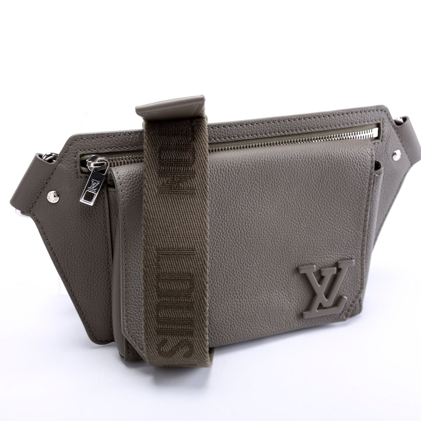 Louis Vuitton Takeoff Sling Arerogram Grey Leather Crossbody Bag