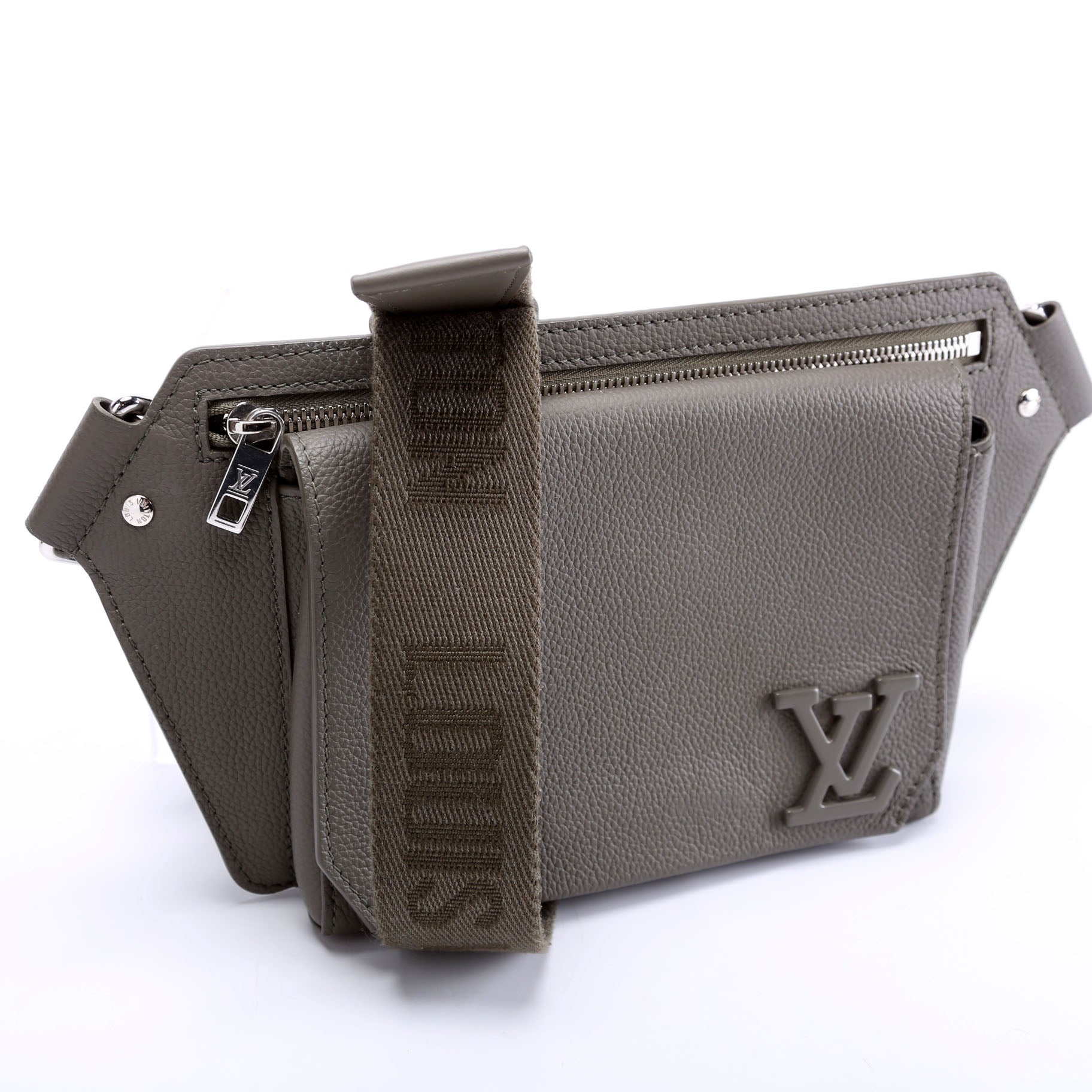 Louis Vuitton Takeoff Sling Arerogram Grey Leather Crossbody Bag