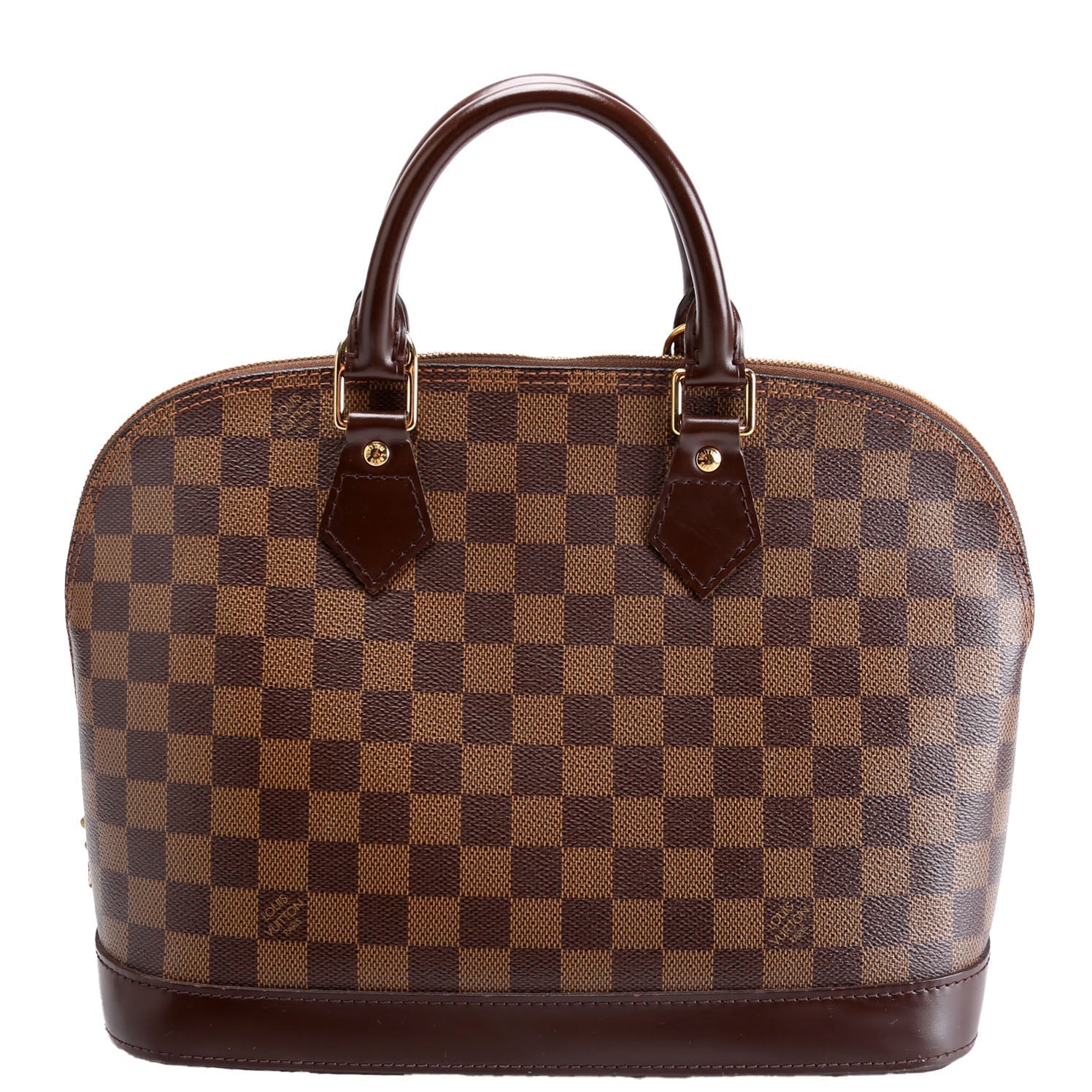 Louis Vuitton Alma PM Ebene Older Damier Brown Handbag