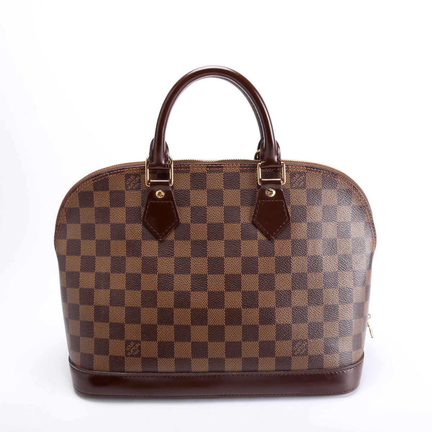 Louis Vuitton Alma PM Ebene Older Damier Brown Handbag