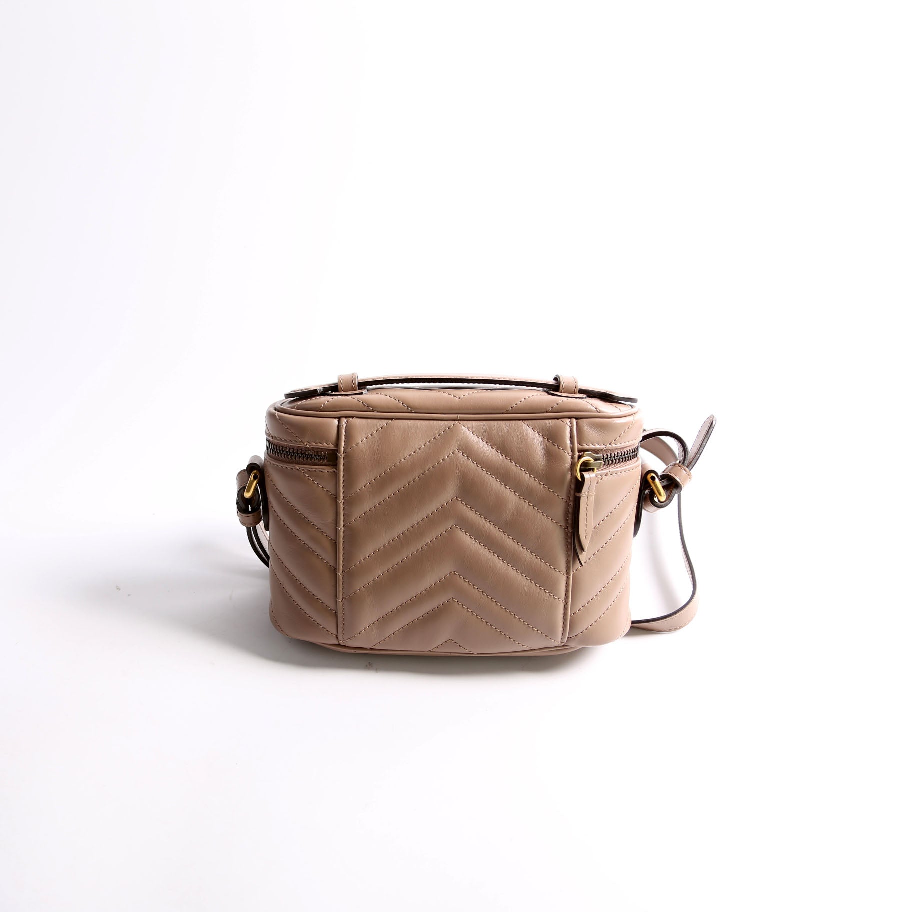 Gucci GG Marmont Taupe Mini Travel Bag