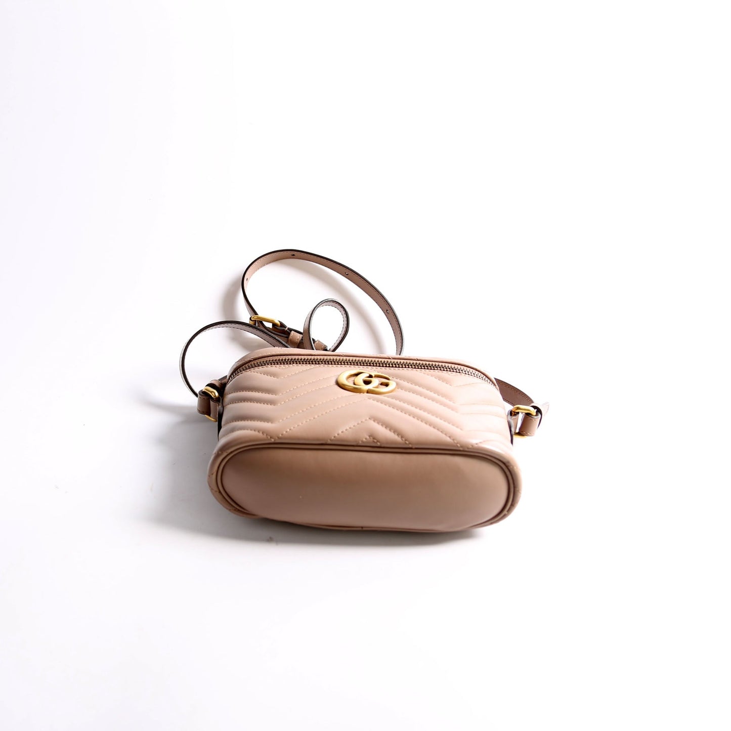 Gucci GG Marmont Taupe Mini Travel Bag
