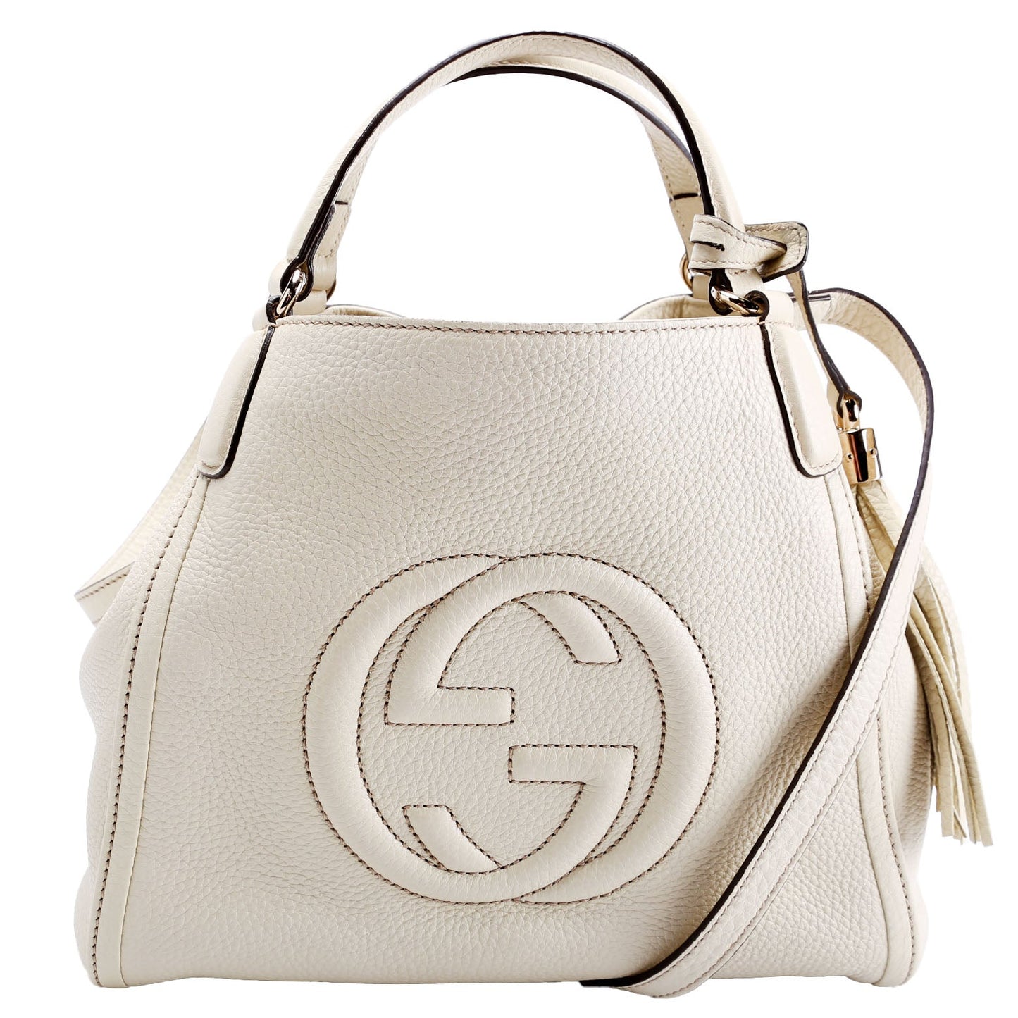 Gucci Soho Off Leather White Shoulder Bag