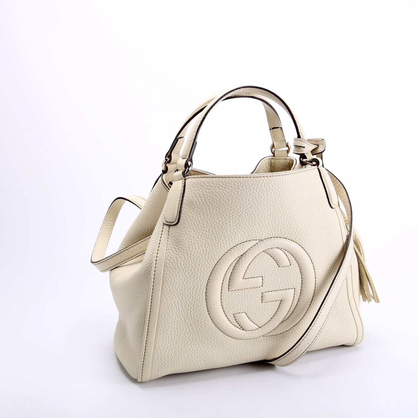Gucci Soho Off Leather White Shoulder Bag