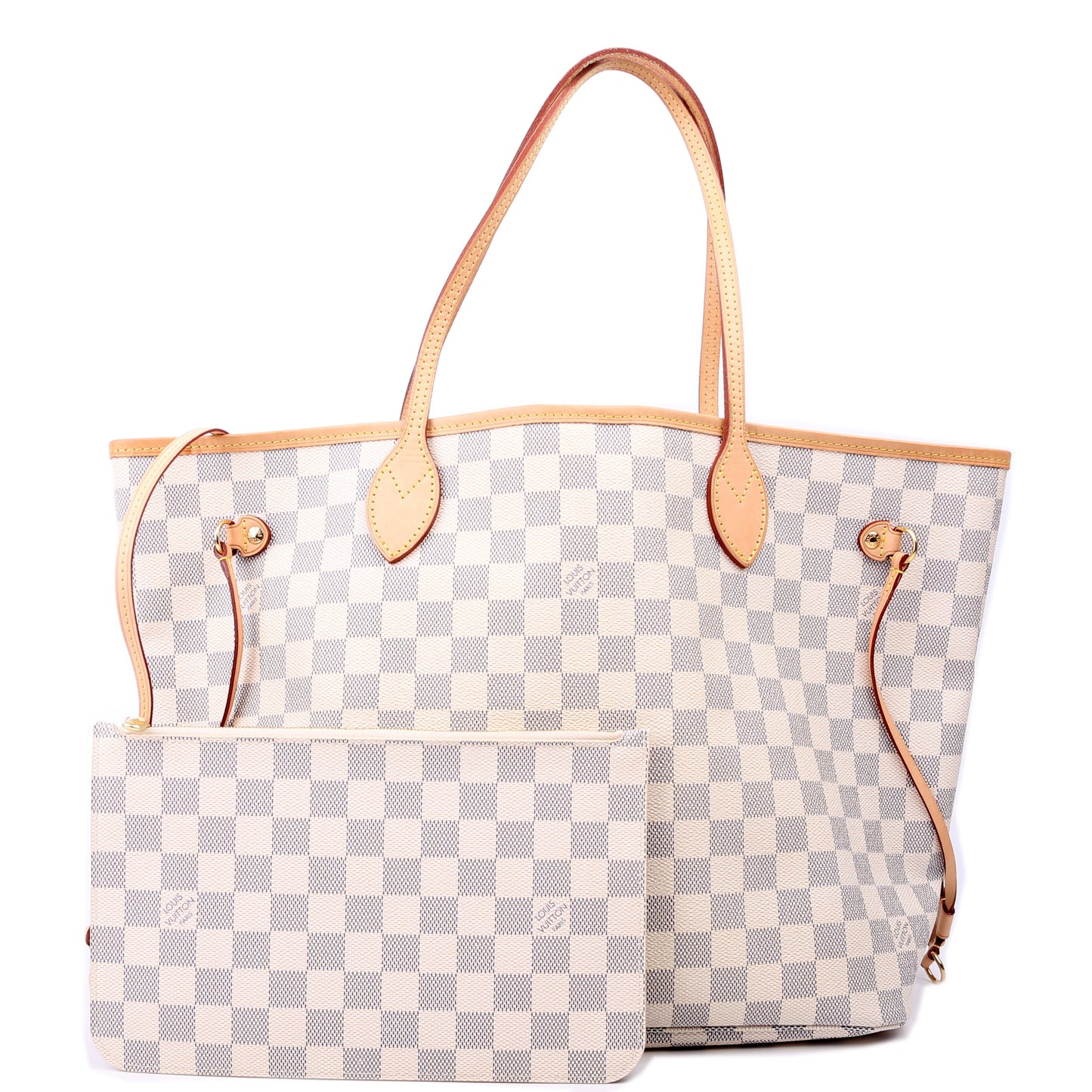 Louis Vuitton Neverfull MM Azur Damier Wallet Case Azur 10