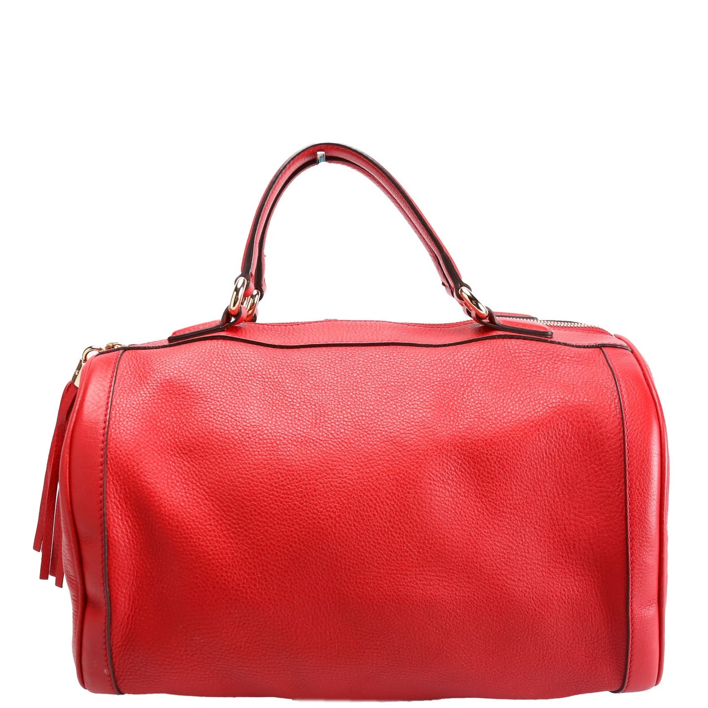 Gucci Soho Boston Leather Red Travel Bag