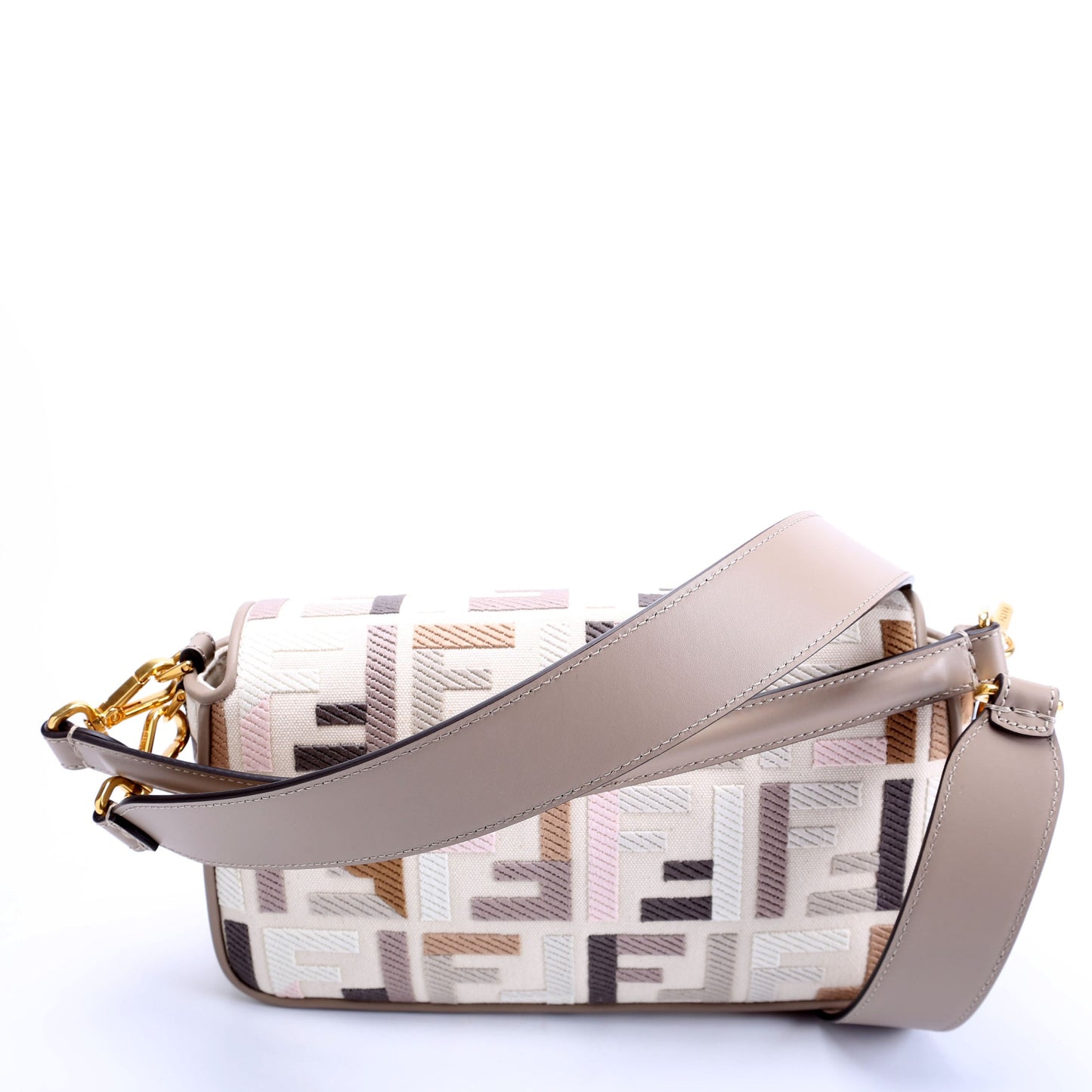 Fendi 8Br600 Ff Jacquarduette Taupe Bag Multicolor Travel Bag
