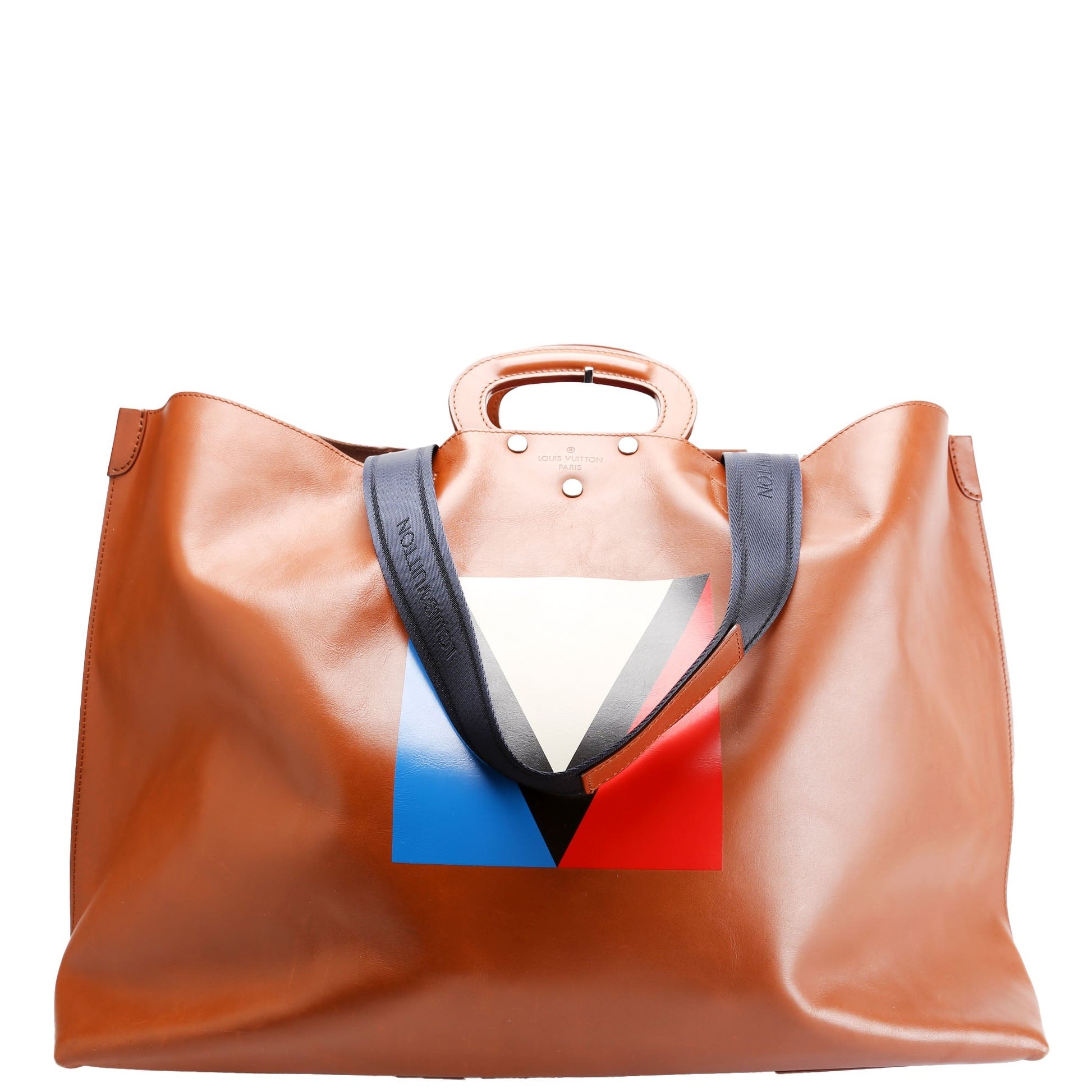 Louis Vuitton Nomade V Serigraph Calfskin Brown Tote Bag