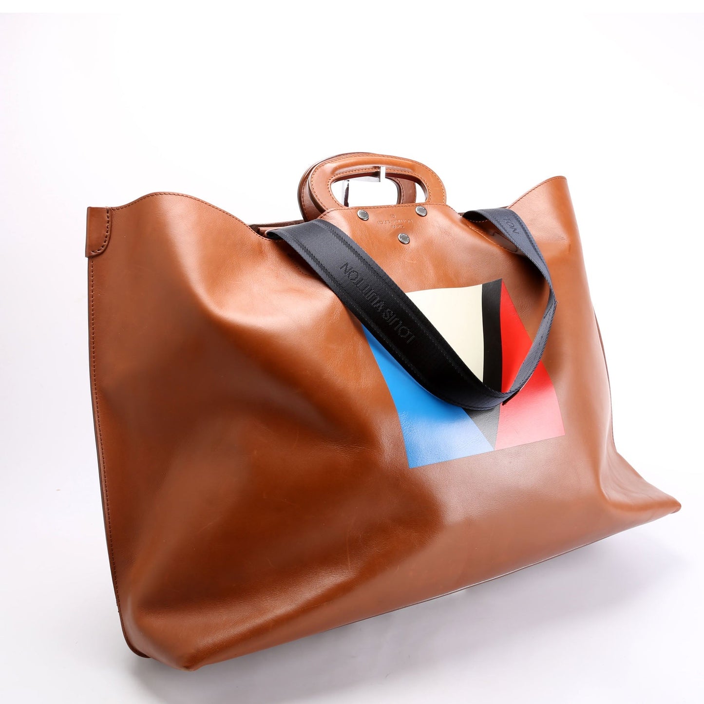 Louis Vuitton Nomade V Serigraph Calfskin Brown Tote Bag