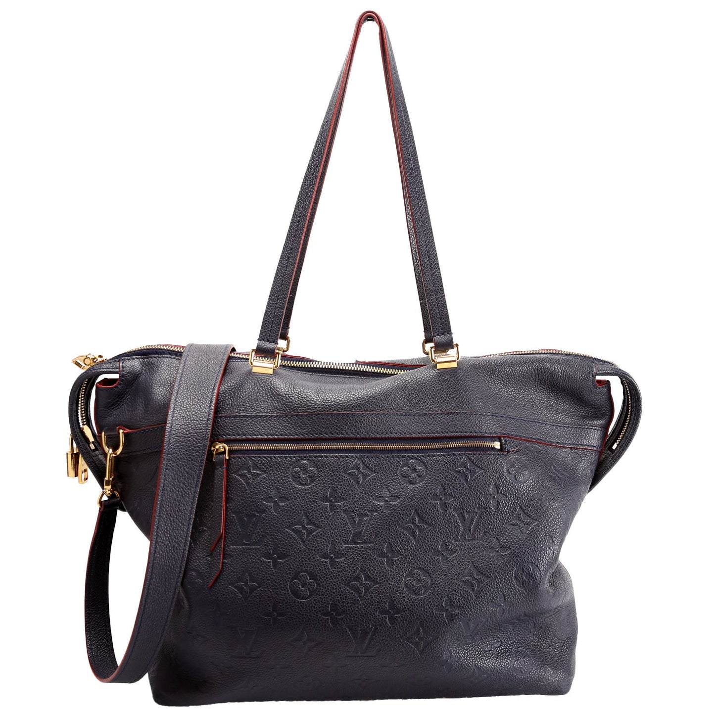 Louis Vuitton Boetie MM Navy Empreinte Red Handbag