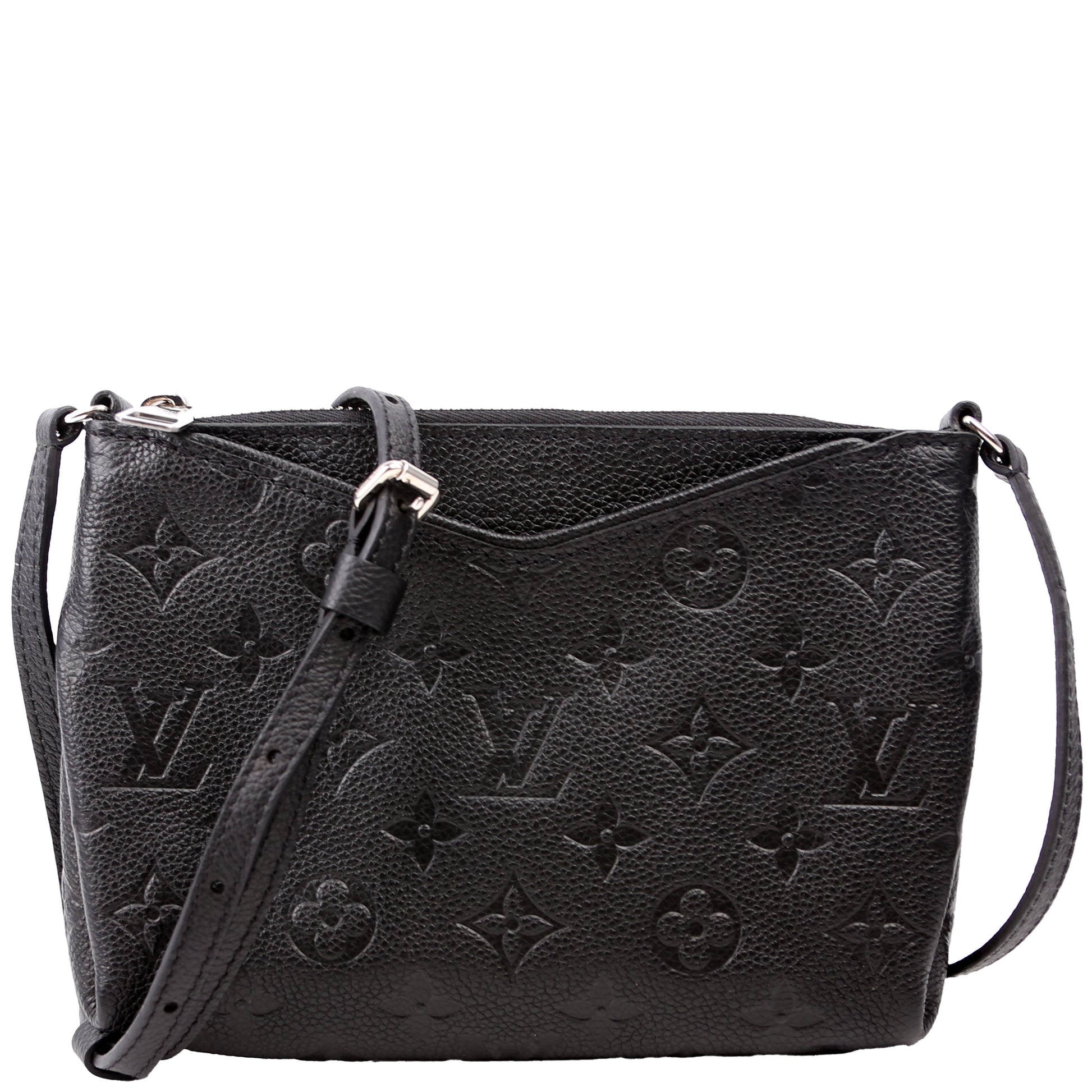 Louis Vuitton Pallas Uniformes Empreinte Black Clutch Bag