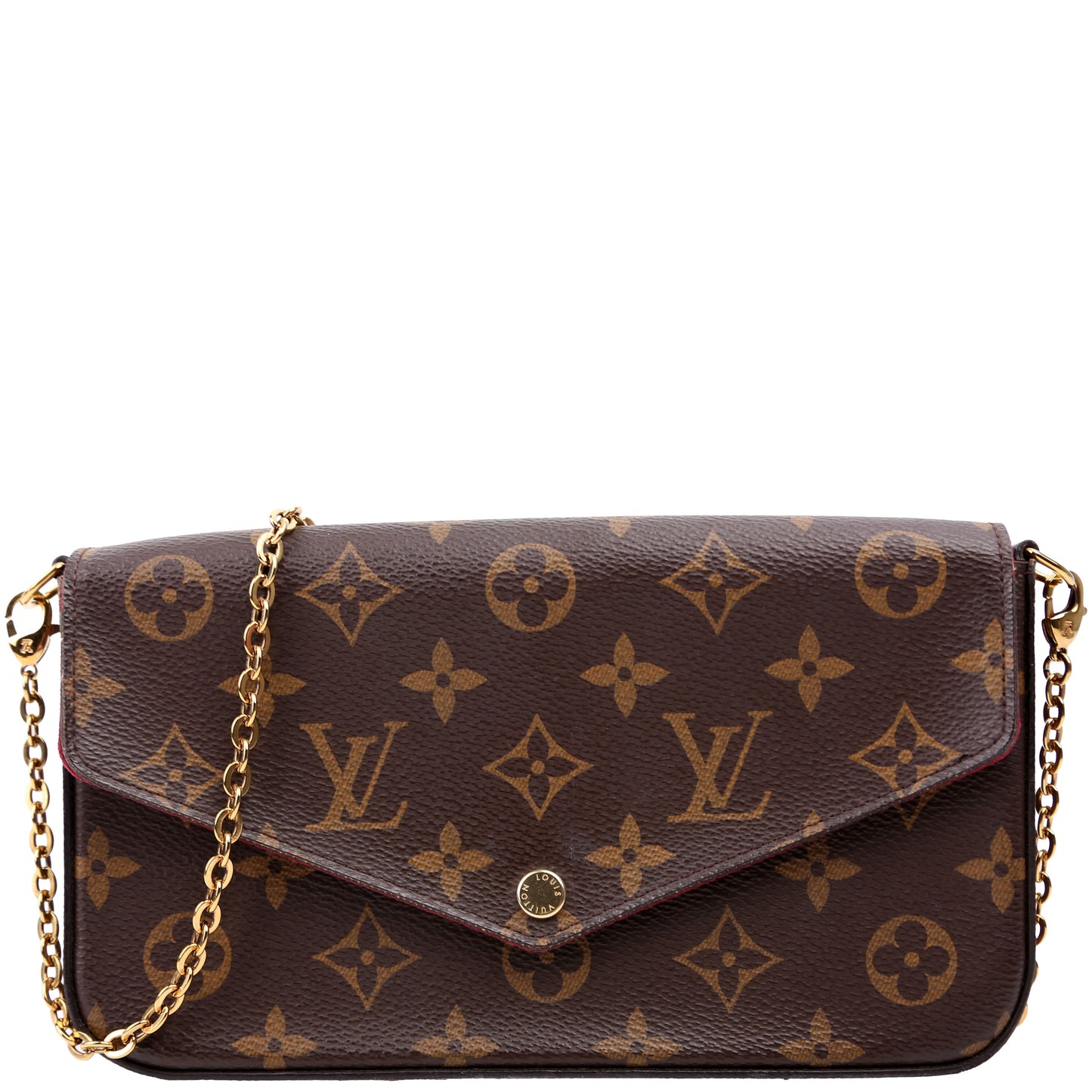 Louis Vuitton Pochette Felicie Berry Monogram Clutch Bag