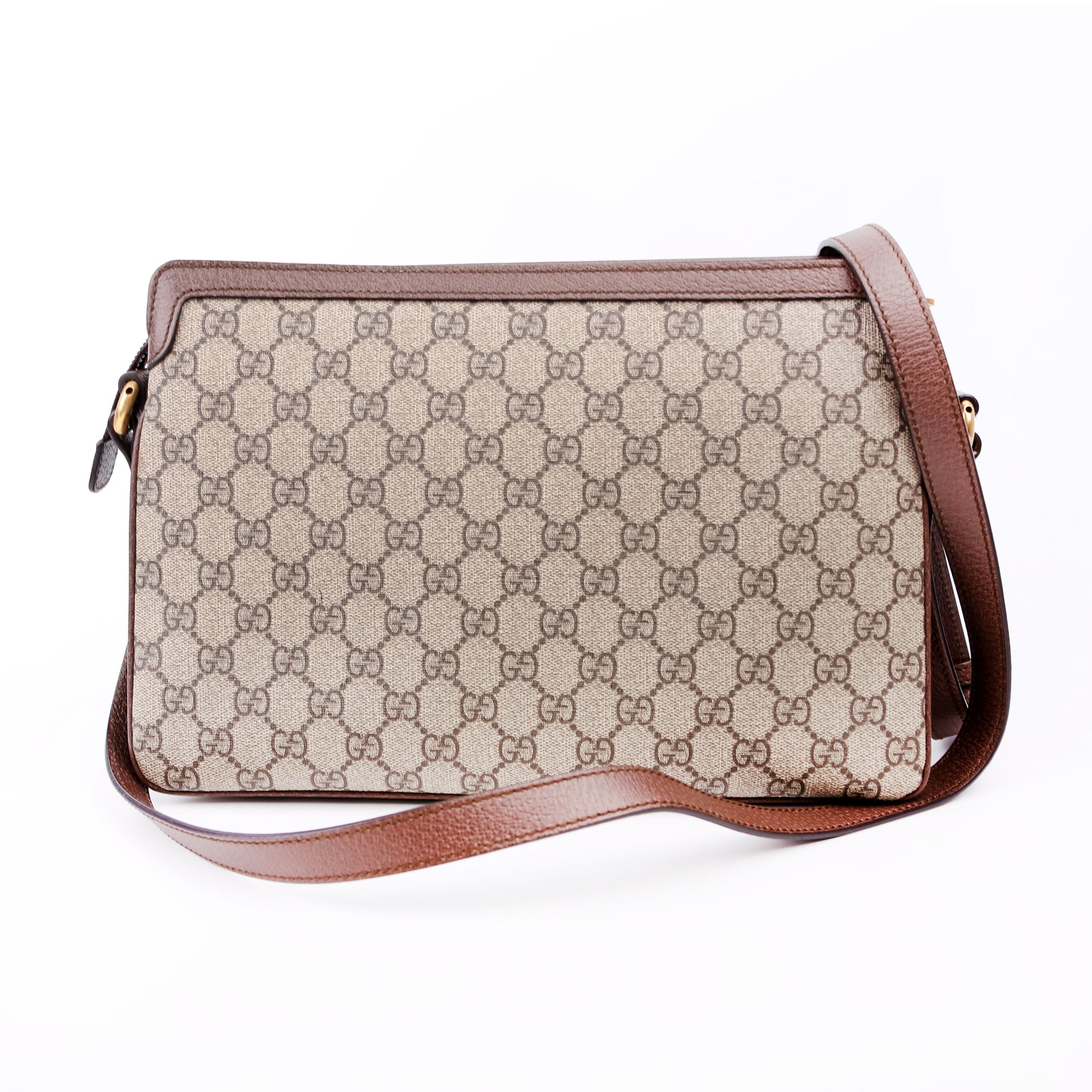 Gucci GG Supreme Ophidia Brown Medium Shoulder Bag