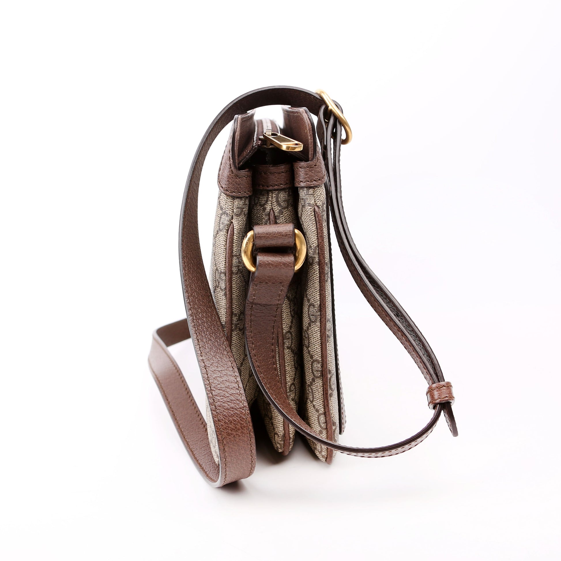 Gucci GG Supreme Ophidia Brown Medium Shoulder Bag