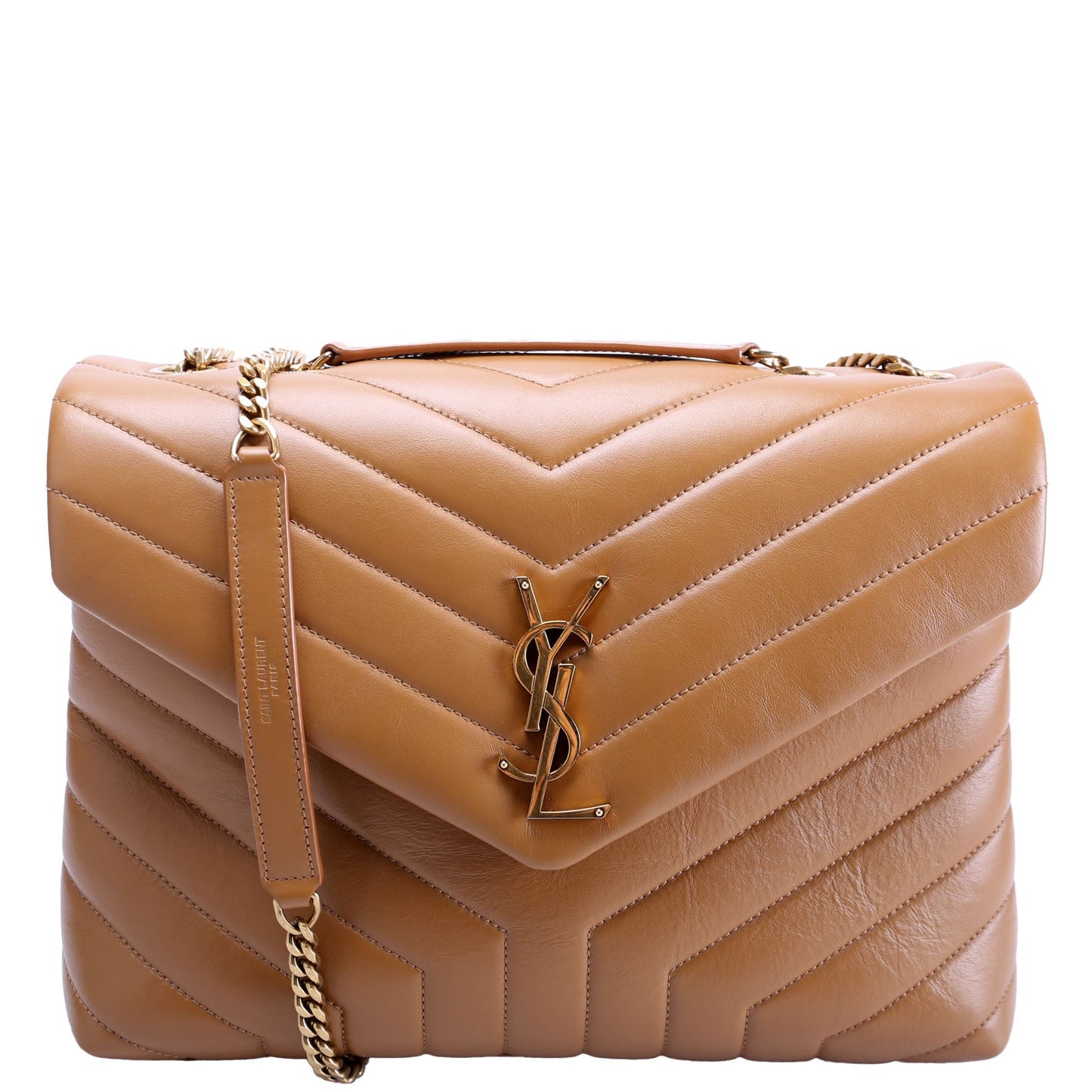 YSL Saint Laurent Saint Laurent Loulou Bag Quilted Brown Travel Bag