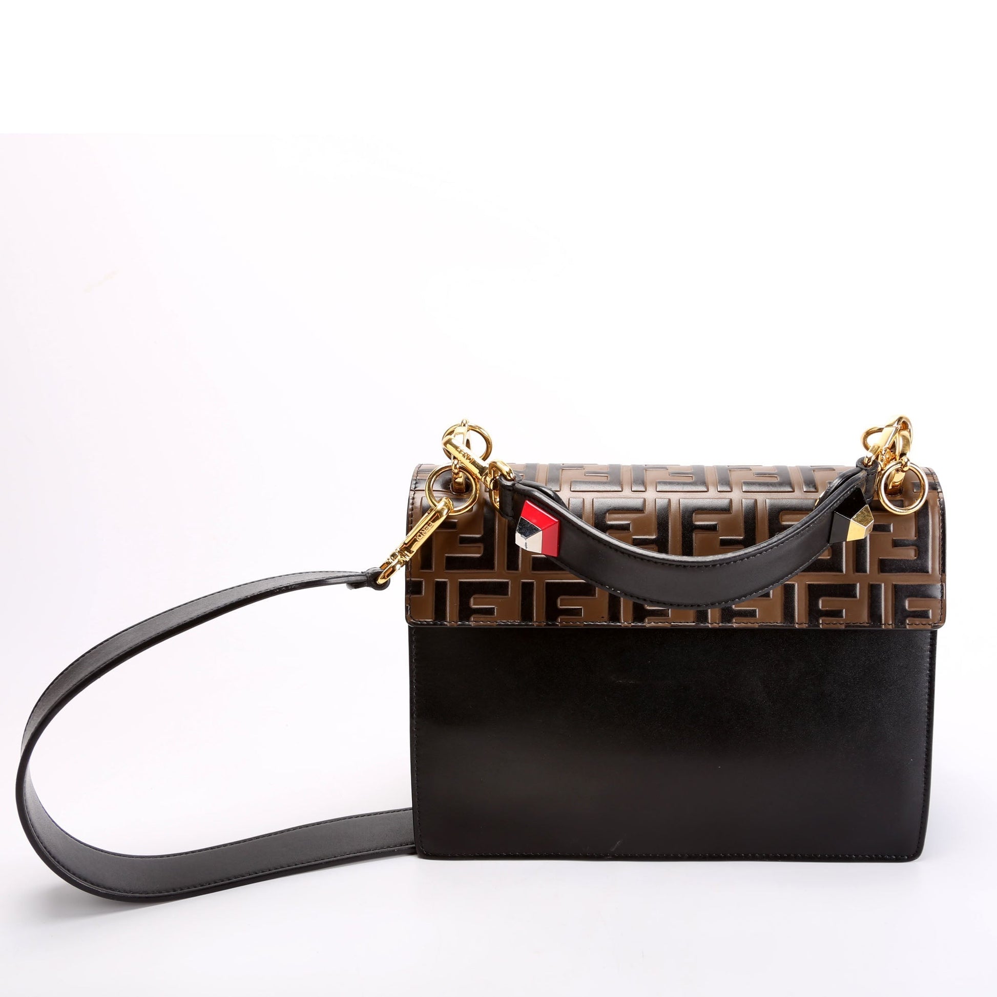 Fendi 8Bt283 Kan Ff Shoulder Bag Leather Shoulder Bag 1