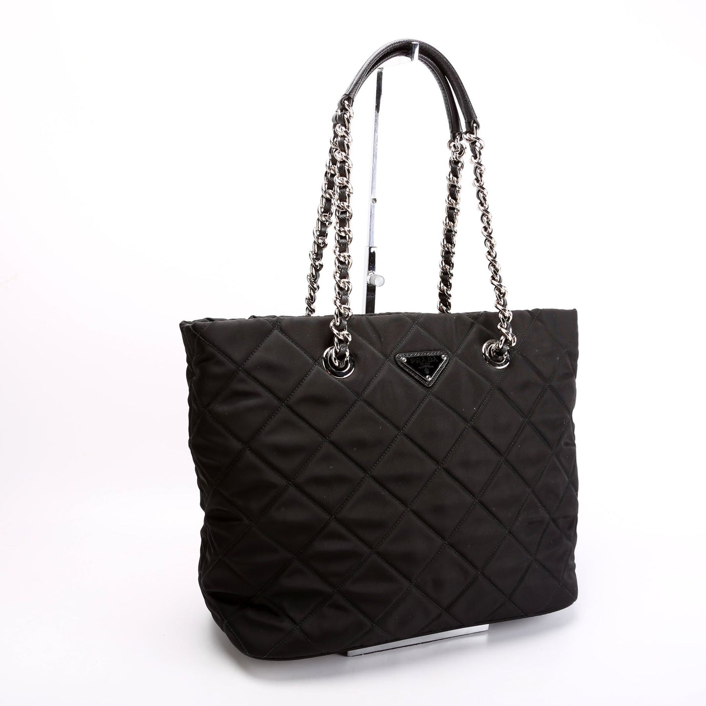 Prada Catena Chain Shoulder Bag Nylon Quilted