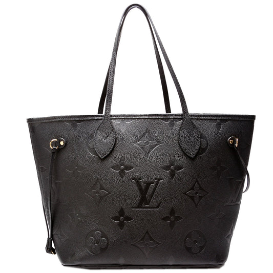 Louis Vuitton Neverfull MM Empreinte Black Tote Bag