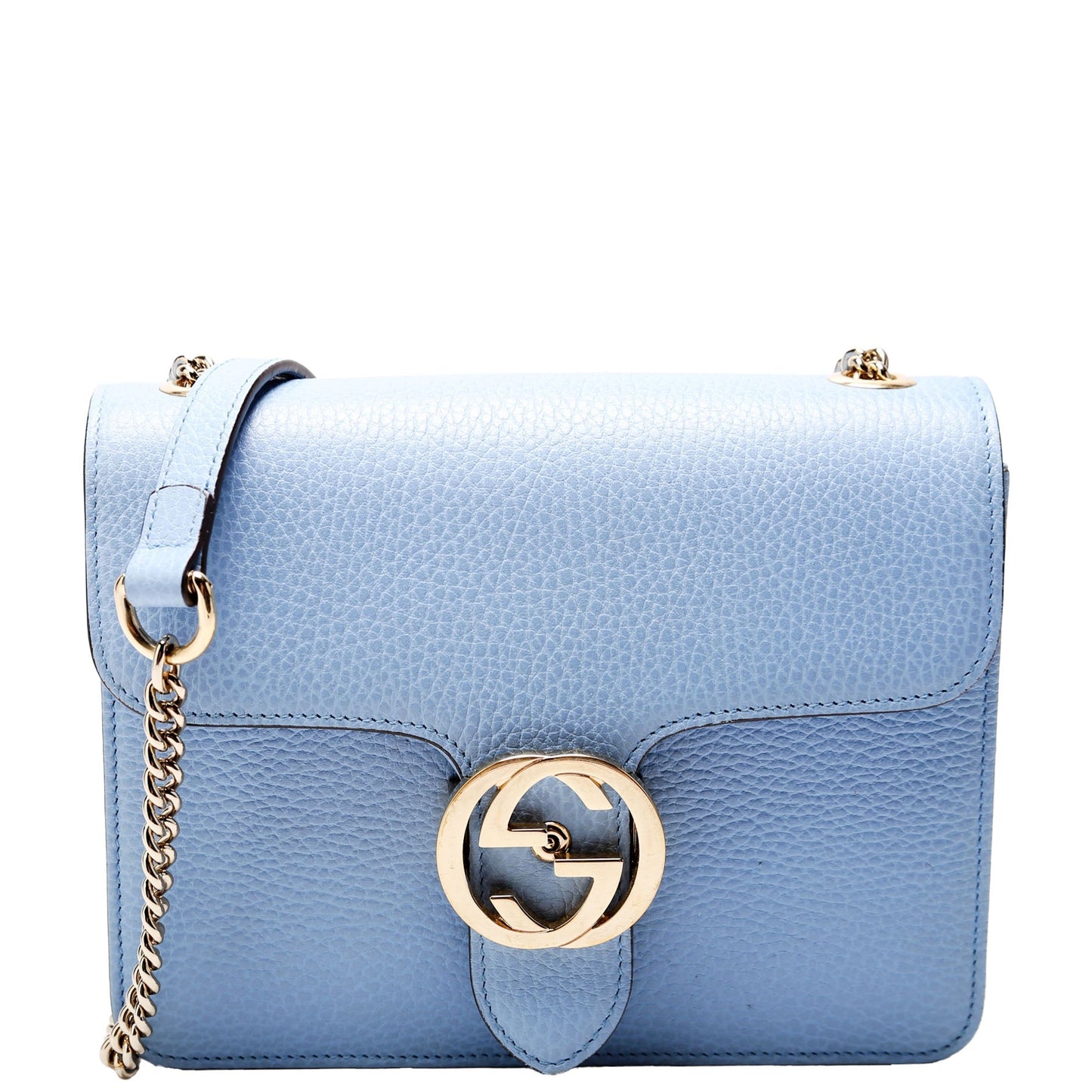 Gucci Interlocking Light Blue Small Crossbody Bag
