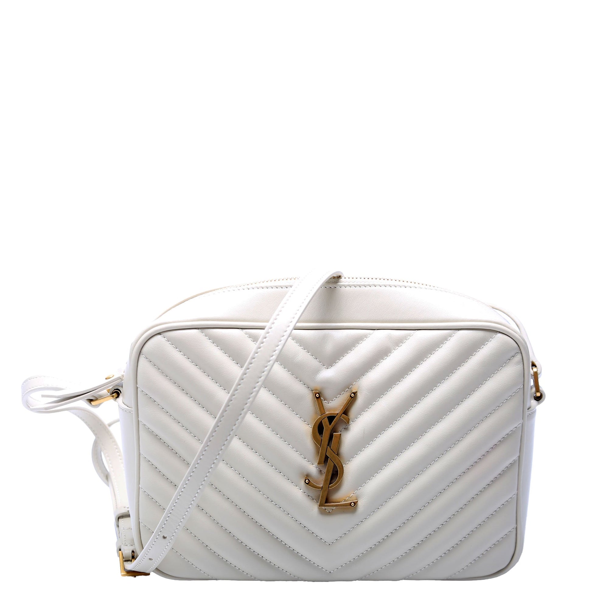 YSL Saint Laurent Saint Laurent Lou Camera Bag White Travel Bag