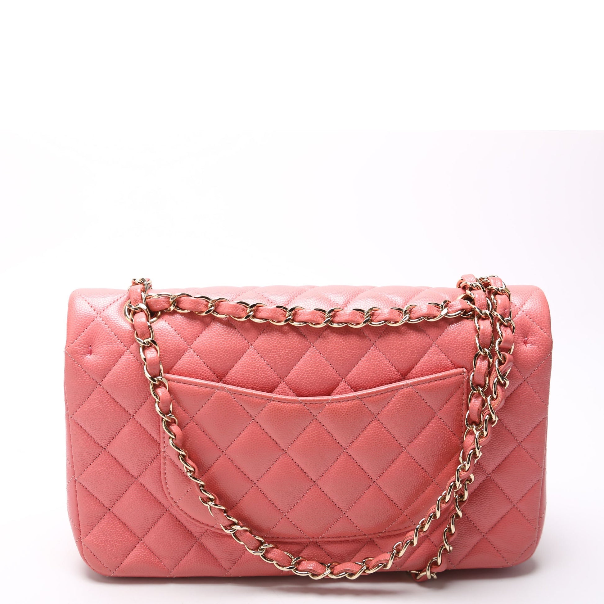 Chanel Classic Flap Caviar 25-28M Pink Handbag