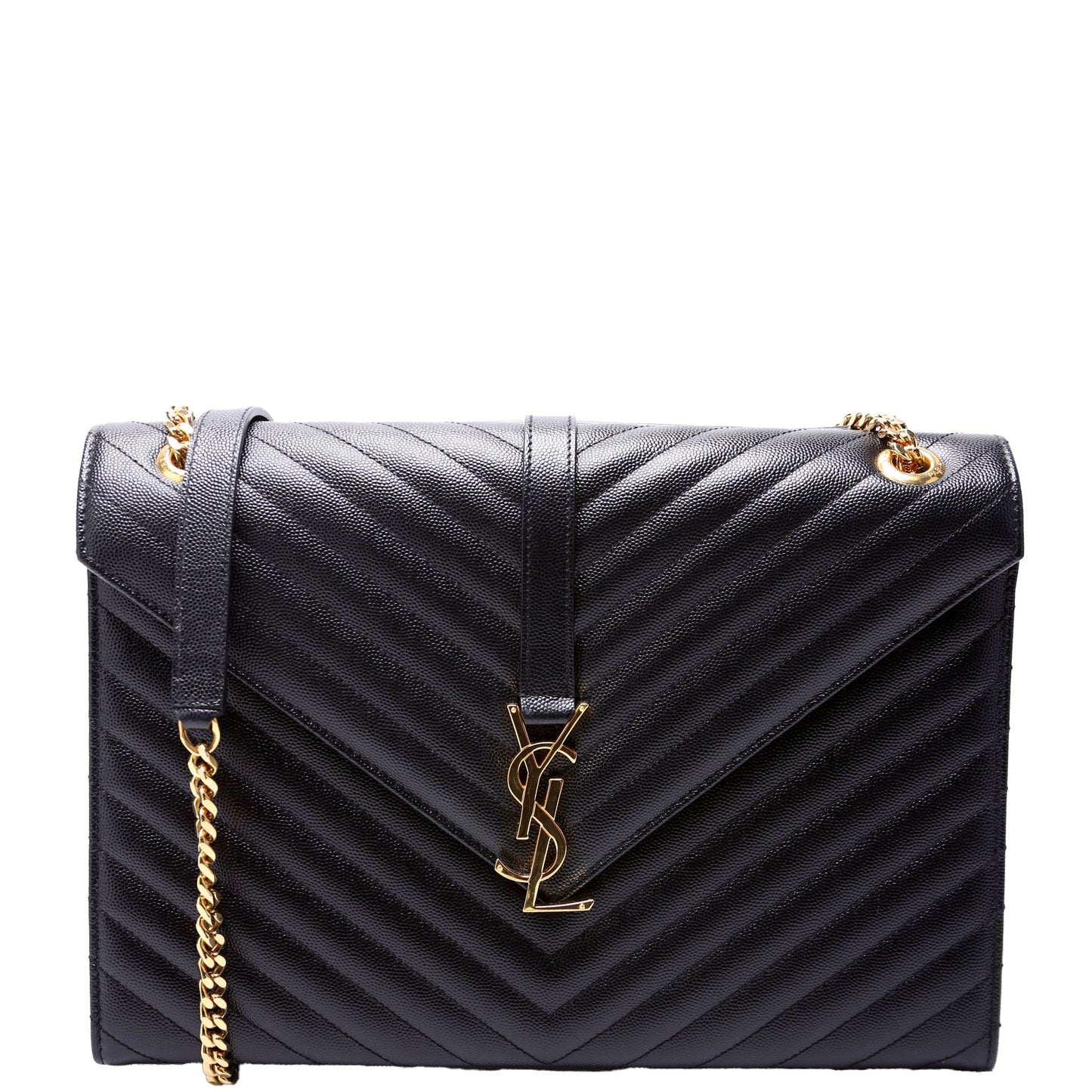 YSL Saint Laurent Saint Laurent Envelope Chevron Bag Large Travel Bag Large 1