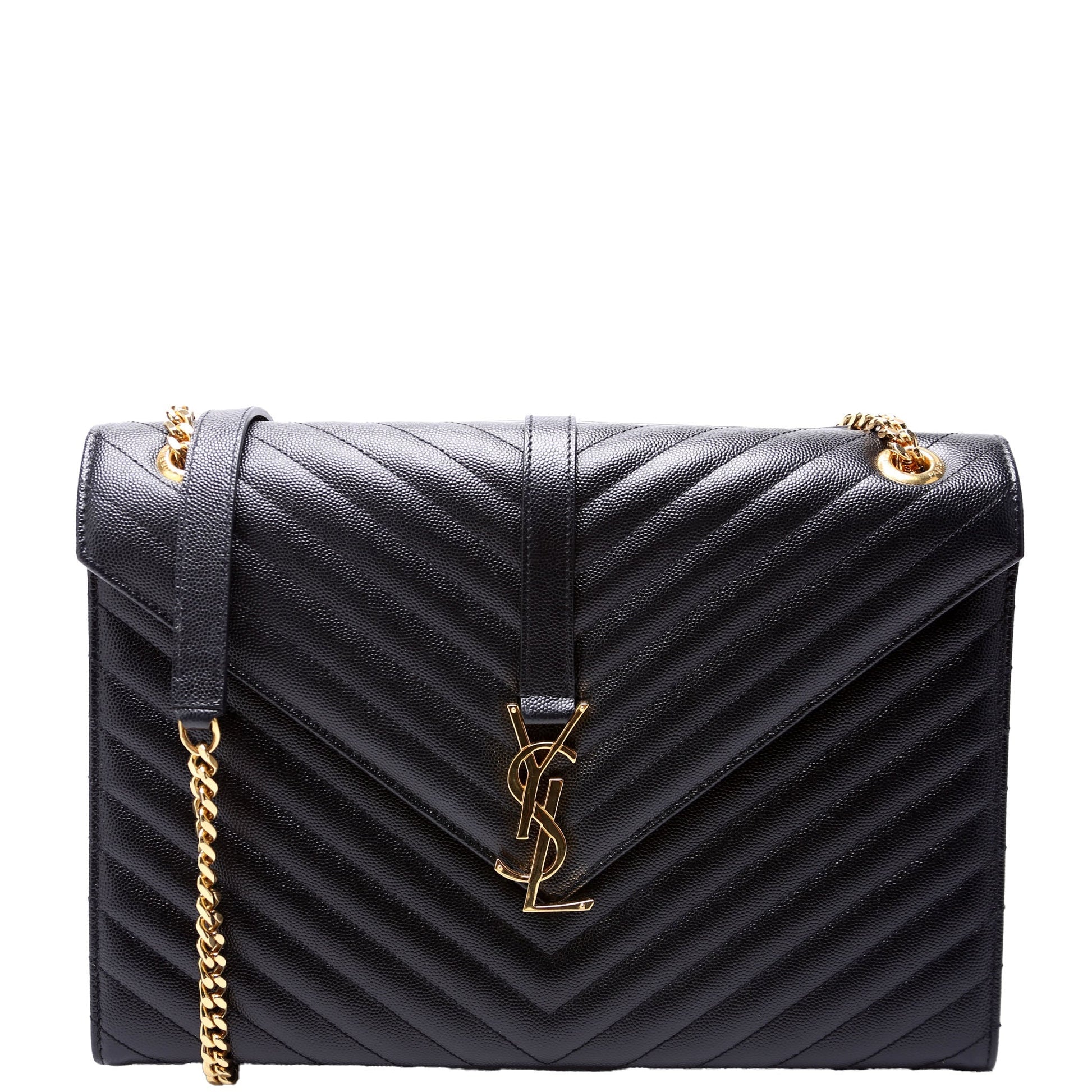 YSL Saint Laurent Saint Laurent Envelope Chevron Bag Large Travel Bag Large 1