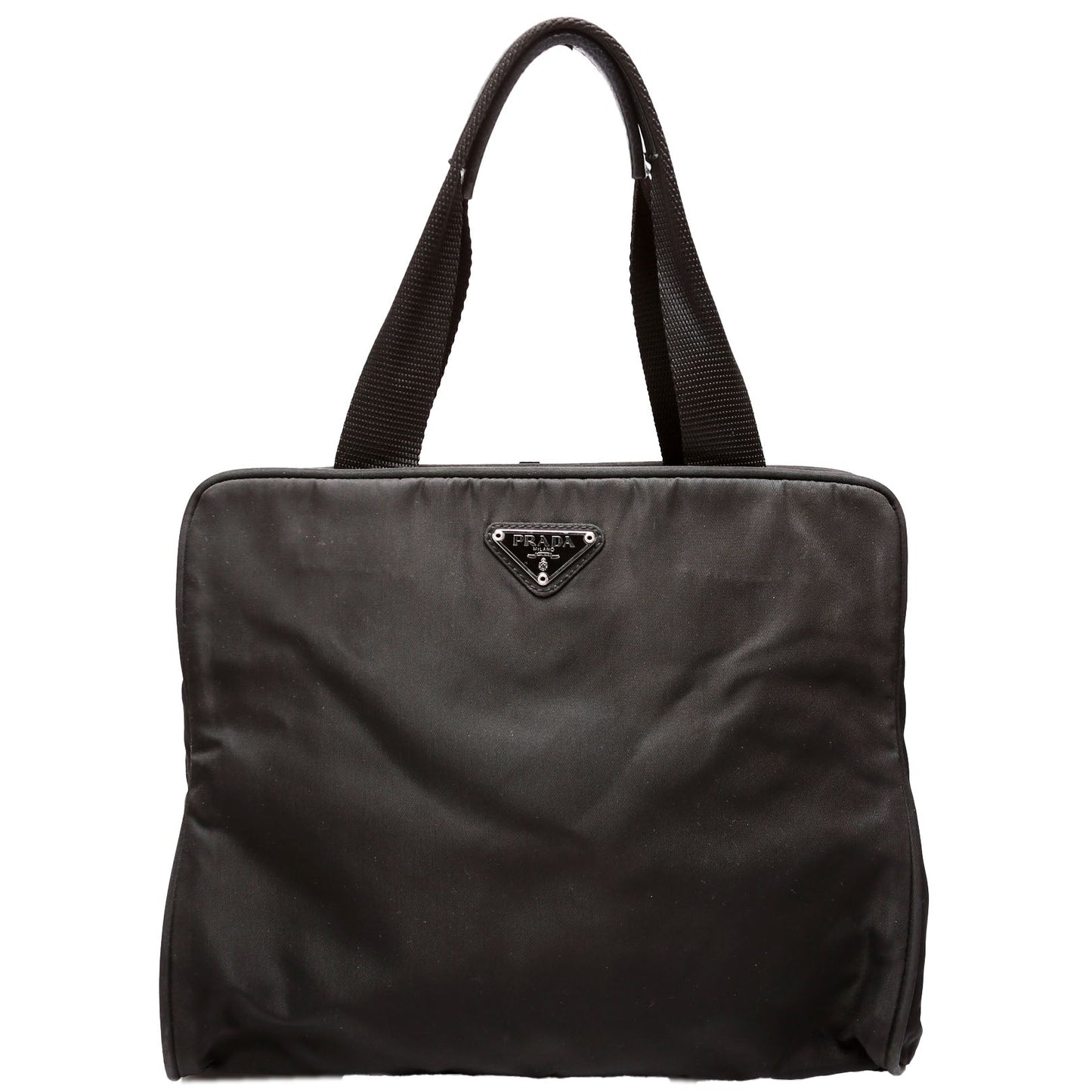 Prada Tessuto Note Bag Nylon Black Travel Bag