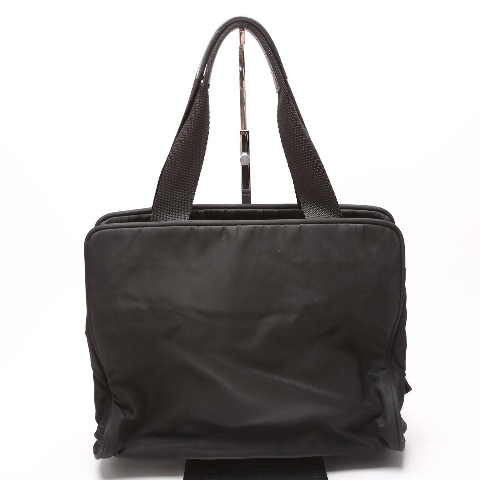 Prada Tessuto Note Bag Nylon Black Travel Bag