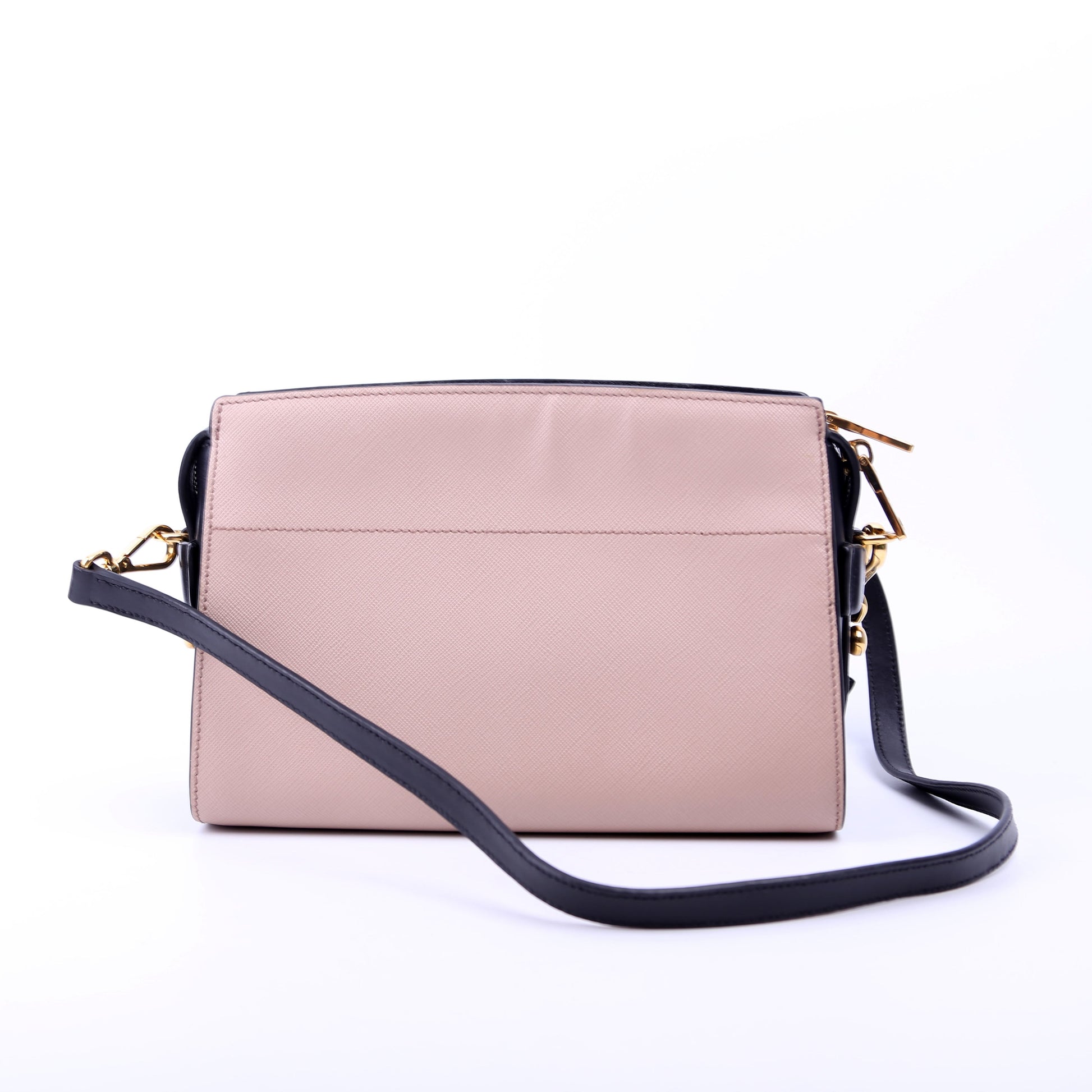 Prada Esplanade Crossbody Bag Black Tan