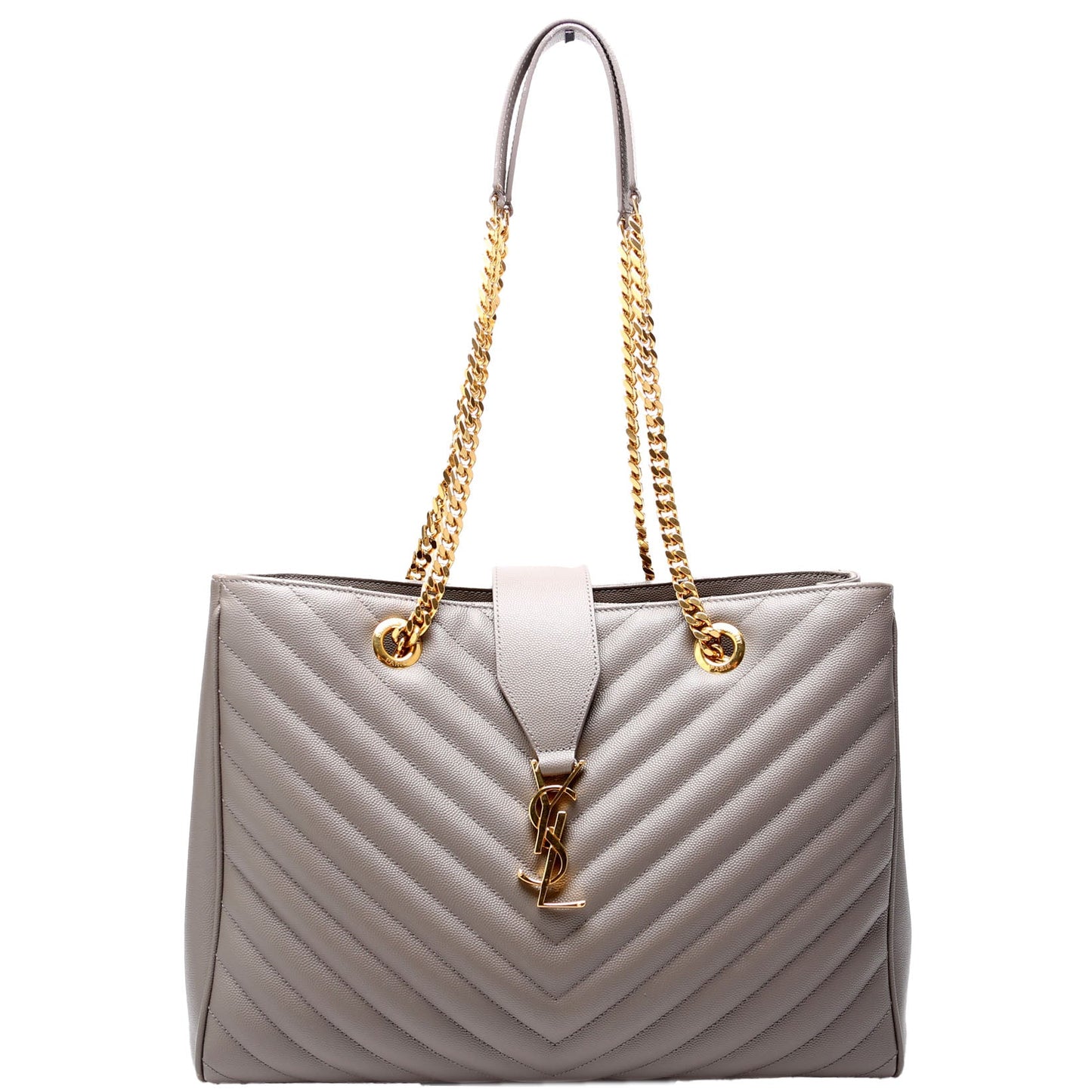 YSL Saint Laurent Saint Laurent Grain De Poudre Shopping Gray Travel Bag