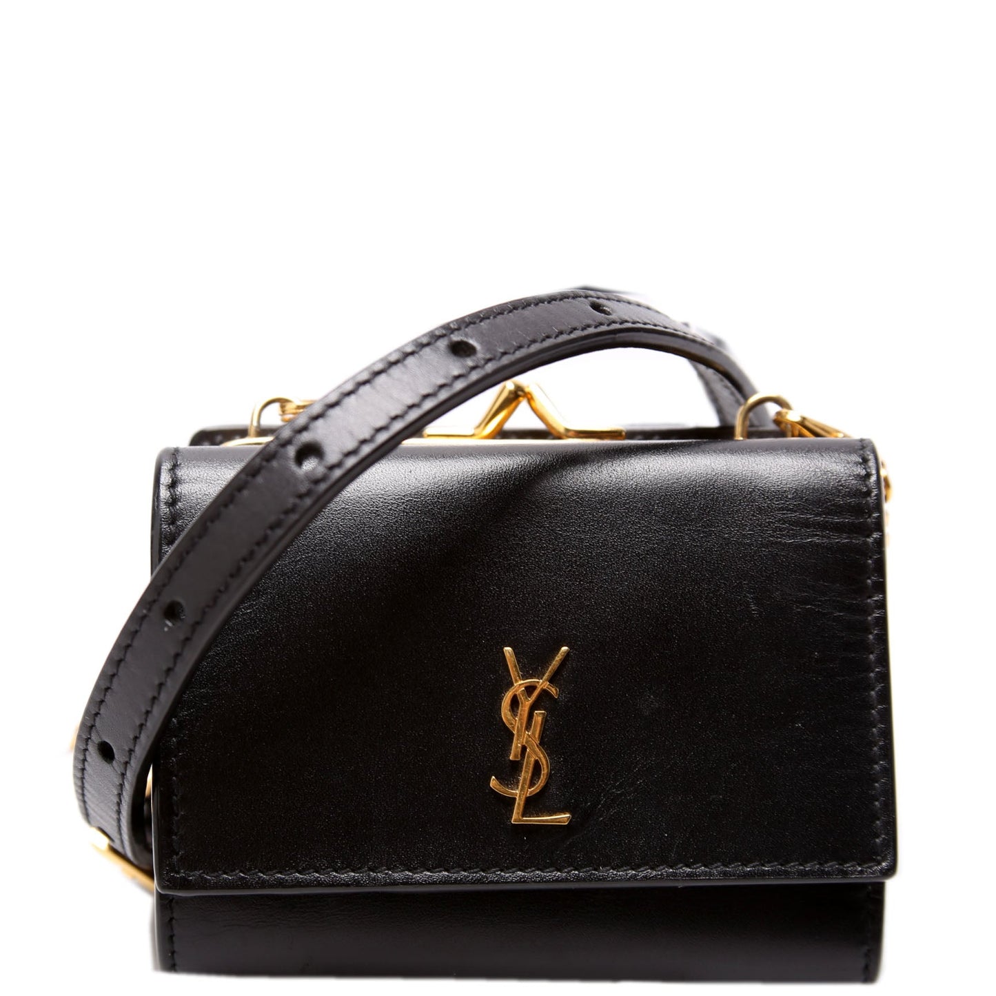 YSL Saint Laurent Rider Smooth Calfskin Belt Bag Black