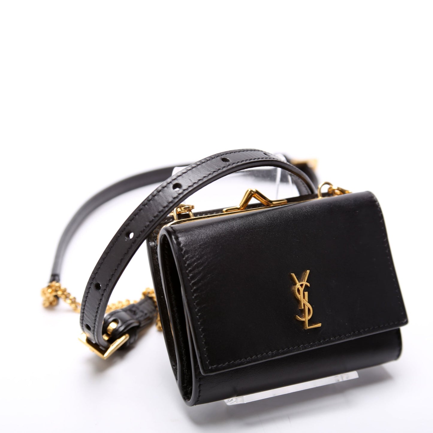 YSL Saint Laurent Rider Smooth Calfskin Belt Bag Black