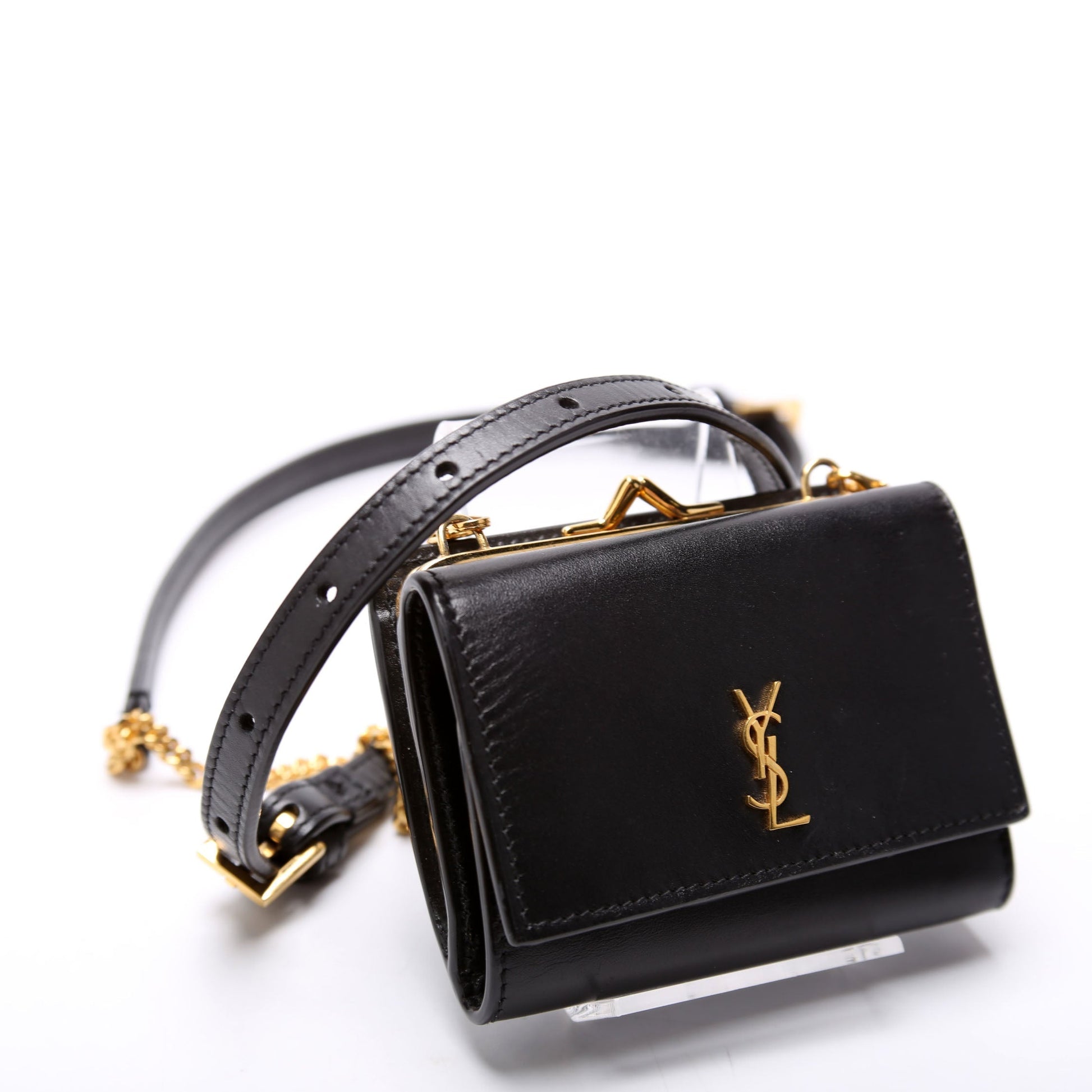YSL Saint Laurent Rider Smooth Calfskin Belt Bag Black