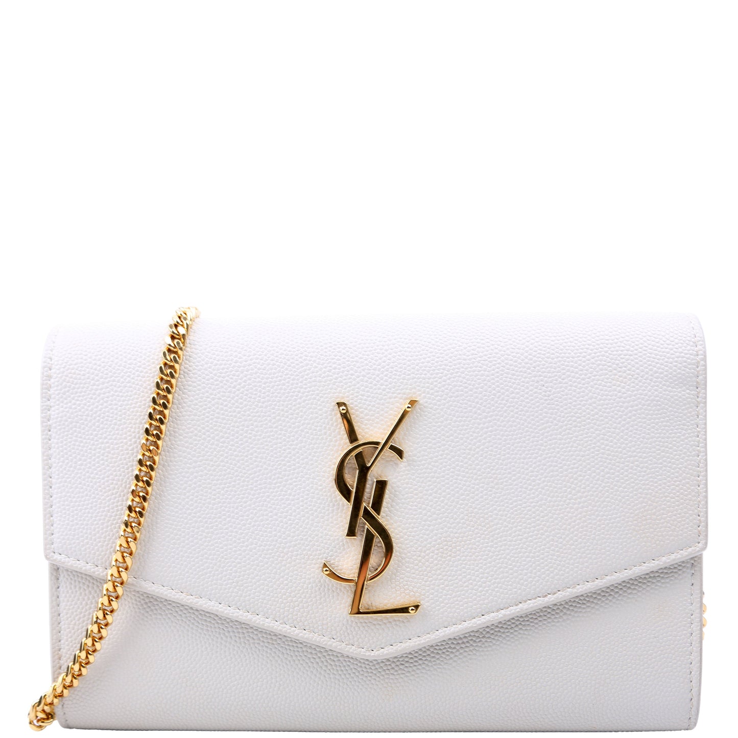 YSL Saint Laurent Saint Laurent Uptown Wallet Grain Bag Cream Chain Travel Bag