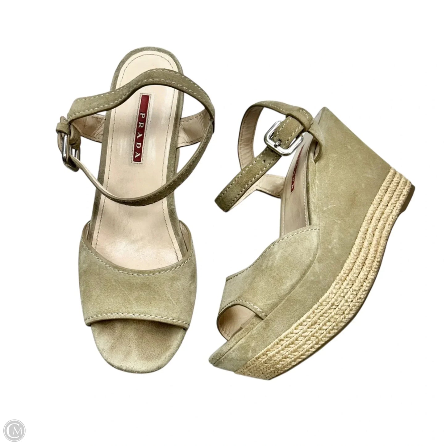 Prada Shoe Sandals Luxury Designer By In Beige Tan Shoes