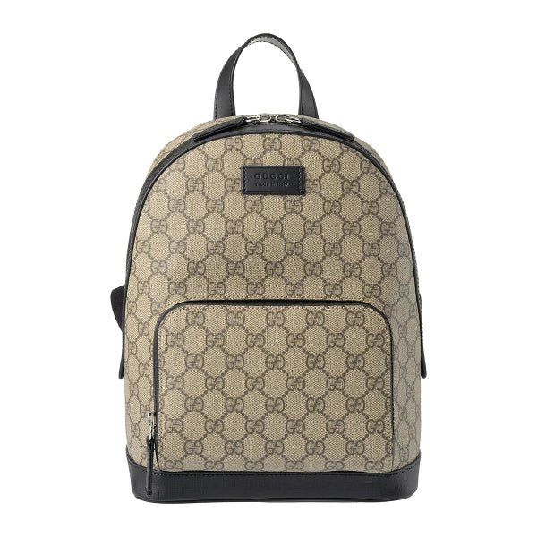Gucci Front Pocket Backpack Gg Coated Canvas Beige Canvas Backpack Bag