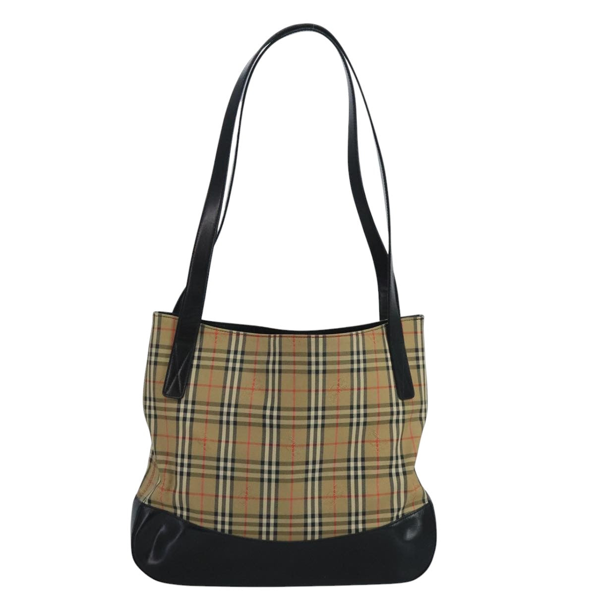 Burberry Nova Check Tote Bag Canvas Beige Tote Bag 59